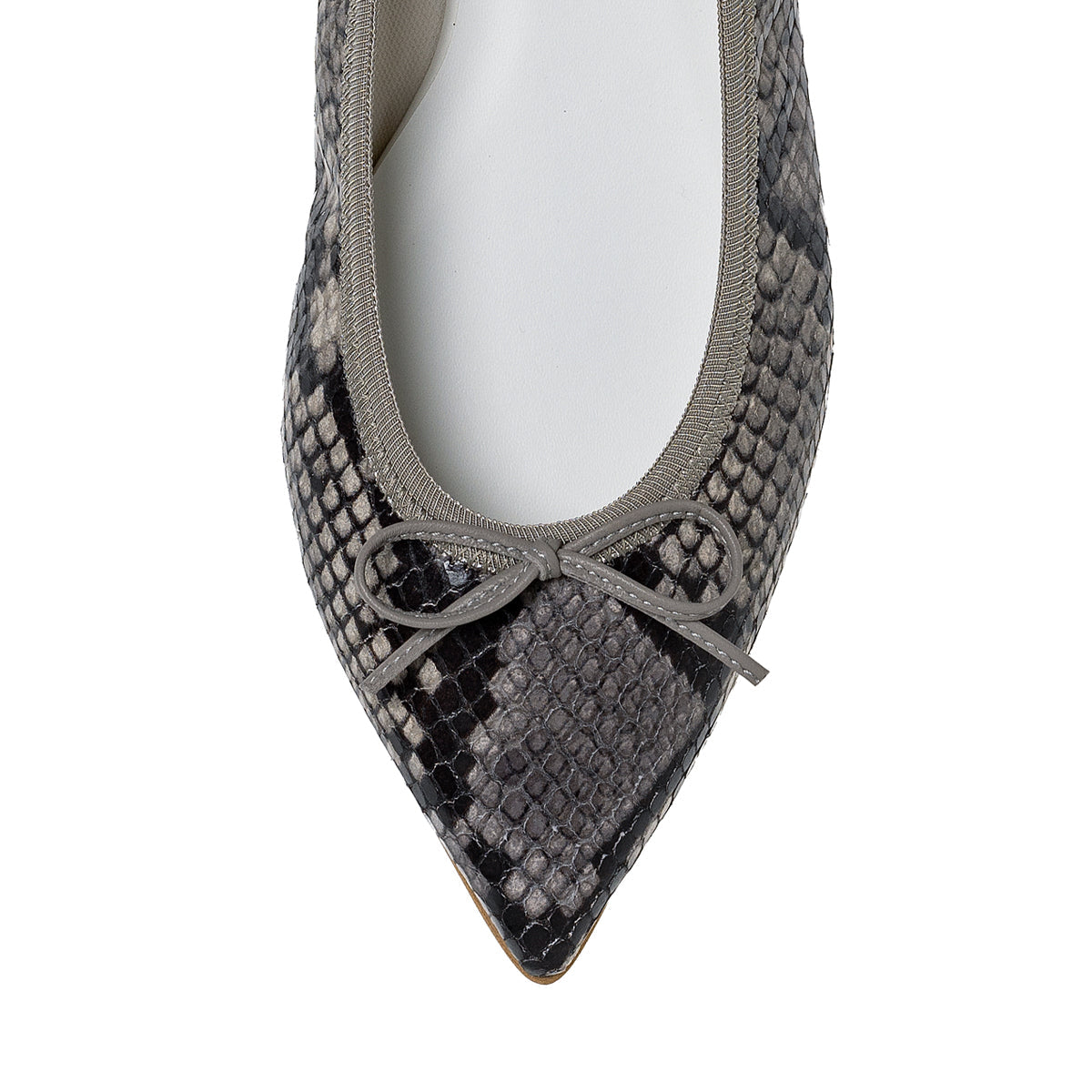 Mathilde -Pythonprint Steelgray パイソンプリント スチールグレー(Limited) kurun クルン kuruntokyo 入学式 卒業式 クルントウキョウ 疲れない 痛くない madeinjapan 日本製 本革 バレエシューズ フラットシューズ パンプス kurunTOKYO mdmバレエシューズwaterproof レインシューズ 小さいサイズ 大きいサイズ 26cm 21.5cm 26cm 25.5cm 25cm 22cm