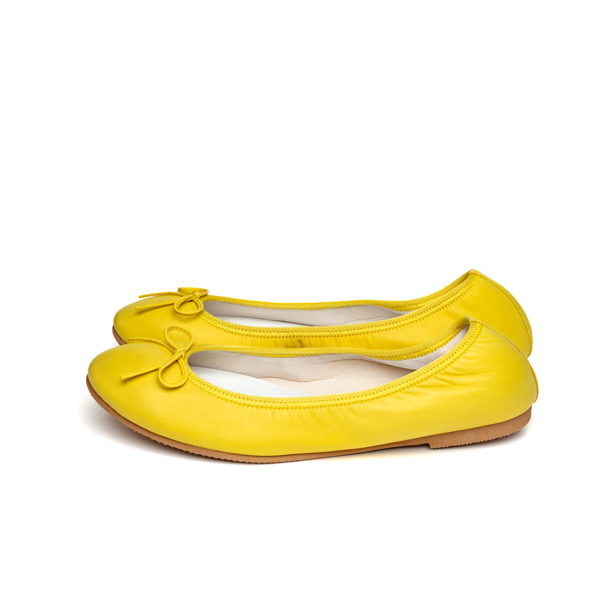 Pauline -Premium Smooth CanaryYellow プレミアムスムース カナリーイエロー(Limited) kurun クルン kuruntokyo 入学式 卒業式 クルントウキョウ 疲れない 痛くない madeinjapan 日本製 本革 バレエシューズ フラットシューズ パンプス kurunTOKYO mdmバレエシューズwaterproof レインシューズ 小さいサイズ 大きいサイズ 26cm 21.5cm 26cm 25.5cm 25cm 22cm