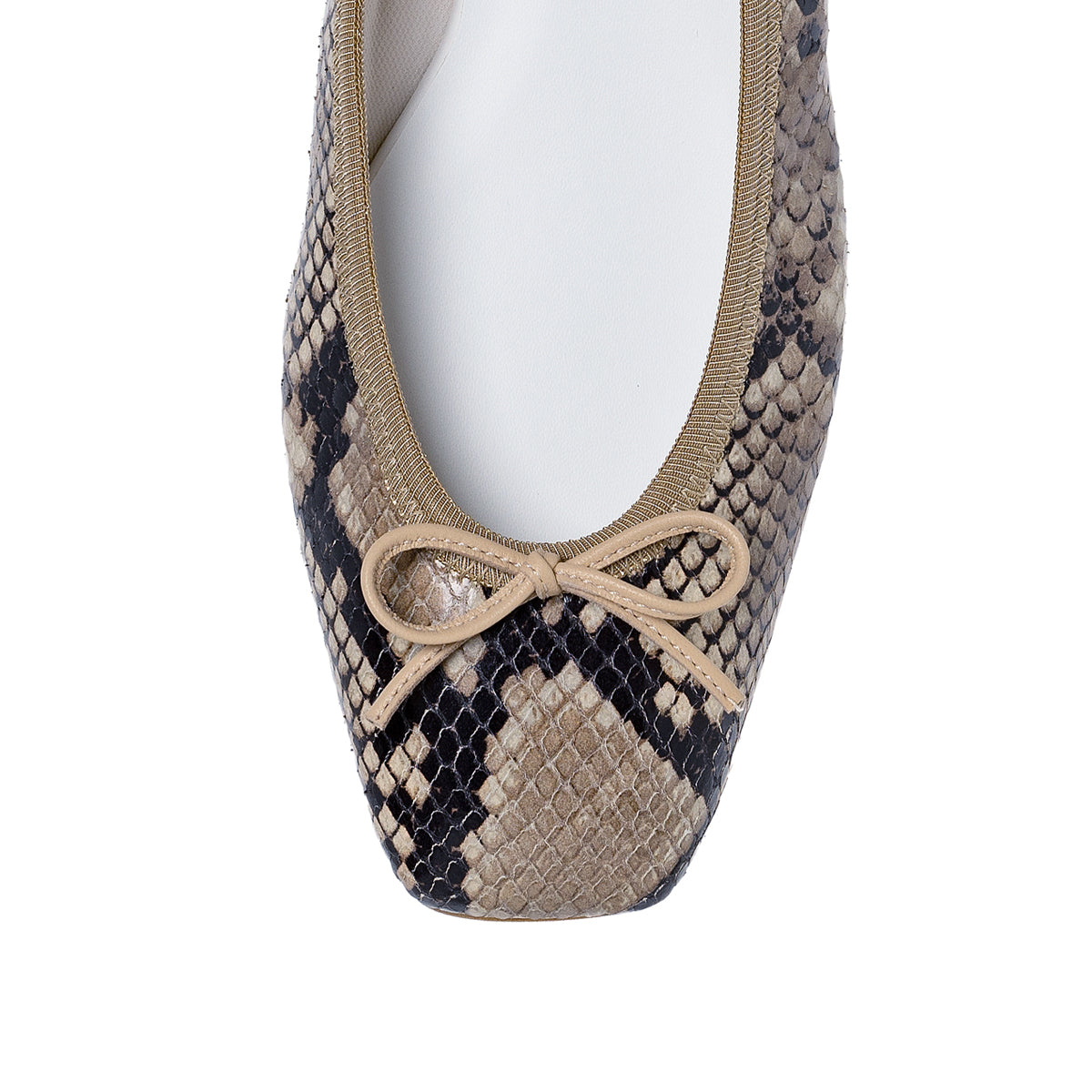 Giselle -Pythonprint Beige パイソンプリント ベージュ kurun クルン kuruntokyo 入学式 卒業式 クルントウキョウ 疲れない 痛くない madeinjapan 日本製 本革 バレエシューズ フラットシューズ パンプス kurunTOKYO mdmバレエシューズwaterproof レインシューズ 小さいサイズ 大きいサイズ 26cm 21.5cm 26cm 25.5cm 25cm 22cm