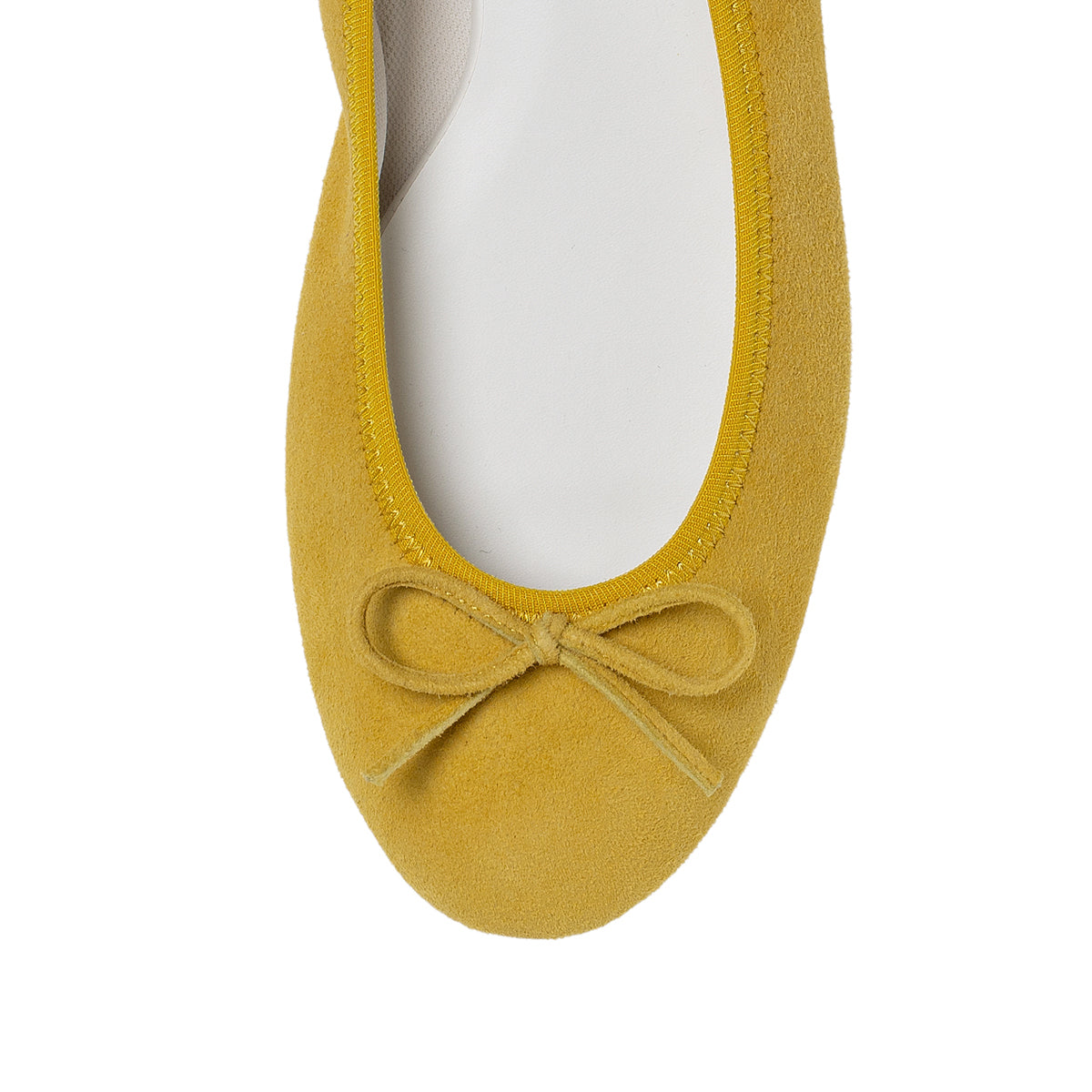 Pauline -Waterproof Suede Yellow ウォータープルーフスエード イエロー kurun クルン kuruntokyo 入学式 卒業式 クルントウキョウ 疲れない 痛くない madeinjapan 日本製 本革 バレエシューズ フラットシューズ パンプス kurunTOKYO mdmバレエシューズwaterproof レインシューズ 小さいサイズ 大きいサイズ 26cm 21.5cm 26cm 25.5cm 25cm 22cm