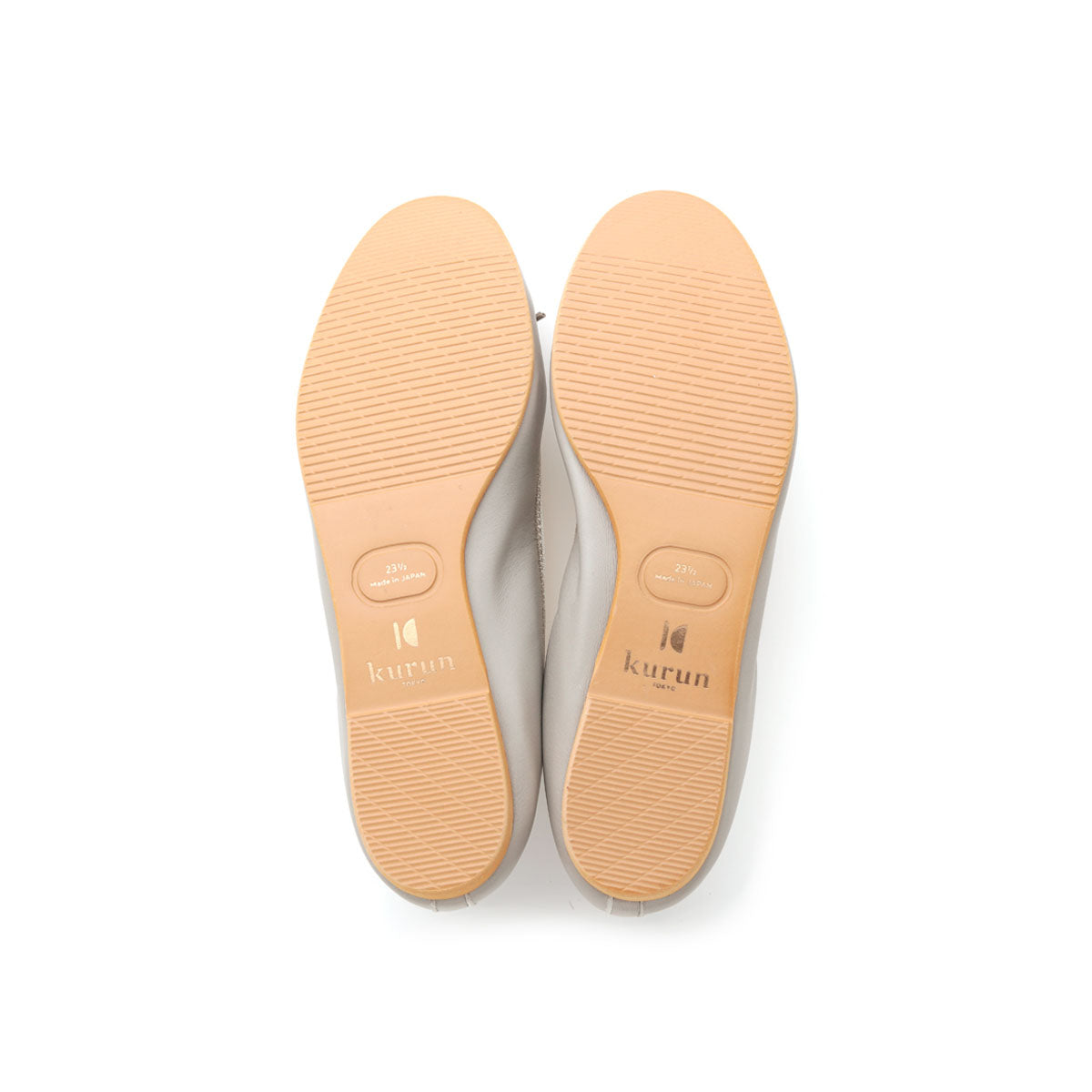 Pauline -Smooth Light gray スムース ライトグレー kurun クルン kuruntokyo 入学式 卒業式 クルントウキョウ 疲れない 痛くない madeinjapan 日本製 本革 バレエシューズ フラットシューズ パンプス kurunTOKYO mdmバレエシューズwaterproof レインシューズ 小さいサイズ 大きいサイズ 26cm 21.5cm 26cm 25.5cm 25cm 22cm