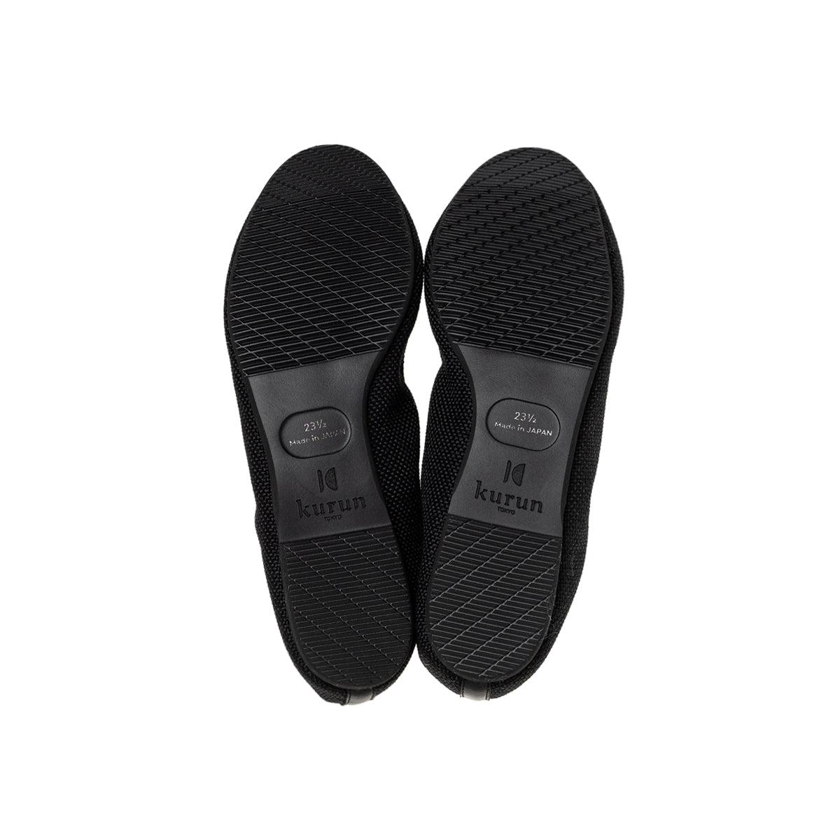 Pauline -Waterproof Panamacloth Black ウォータープルーフパナマクロス ブラック kurun クルン kuruntokyo 入学式 卒業式 クルントウキョウ 疲れない 痛くない madeinjapan 日本製 本革 バレエシューズ フラットシューズ  パンプス kurunTOKYO mdmバレエシューズwaterproof レインシューズ 小さいサイズ 大きいサイズ 26cm 21.5cm 26cm 25.5cm 25cm 22cm