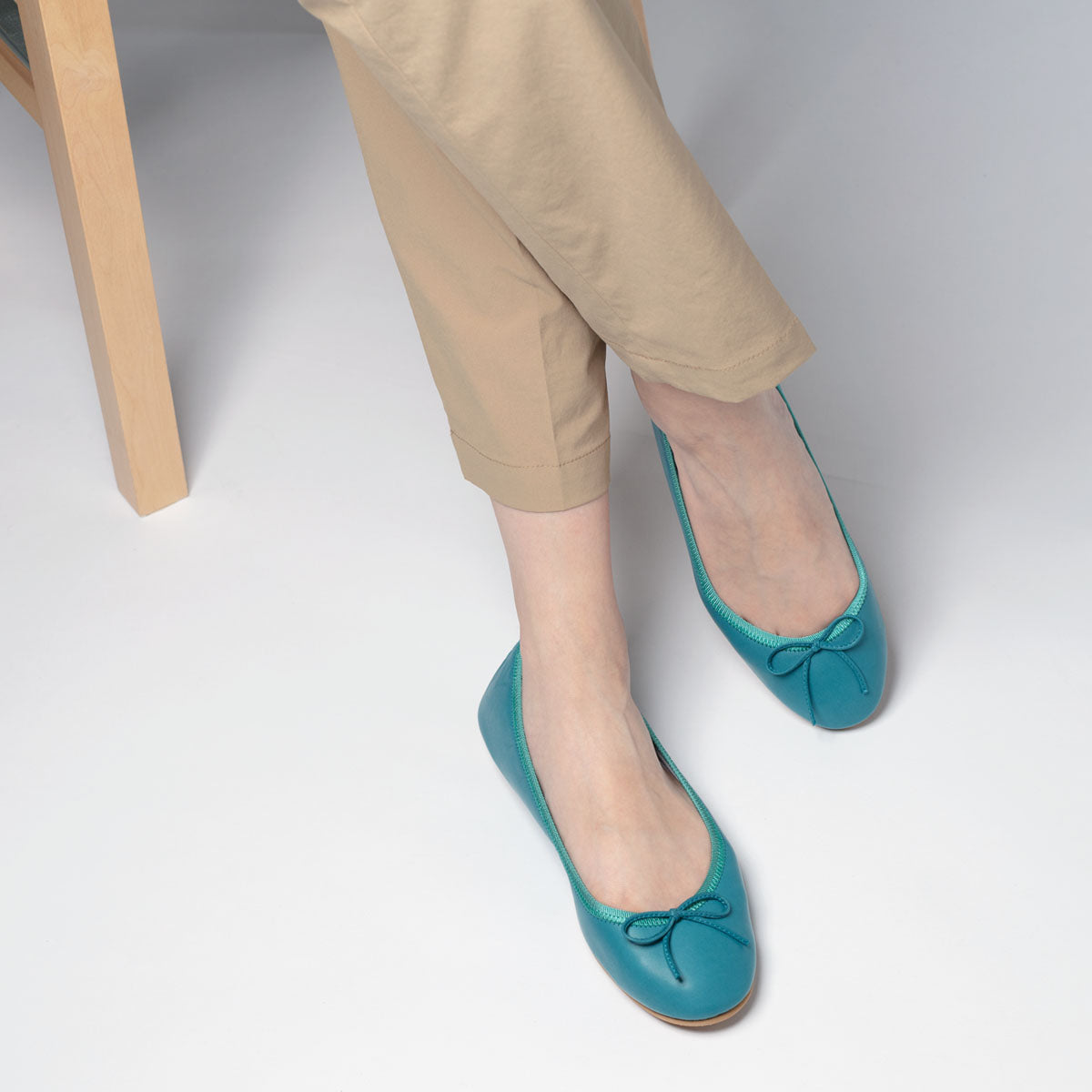 Pauline -Premium Smooth ForestGreen プレミアムスムース フォレストグリーン(Limited) kurun クルン kuruntokyo 入学式 卒業式 クルントウキョウ 疲れない 痛くない madeinjapan 日本製 本革 バレエシューズ フラットシューズ パンプス kurunTOKYO mdmバレエシューズwaterproof レインシューズ 小さいサイズ 大きいサイズ 26cm 21.5cm 26cm 25.5cm 25cm 22cm