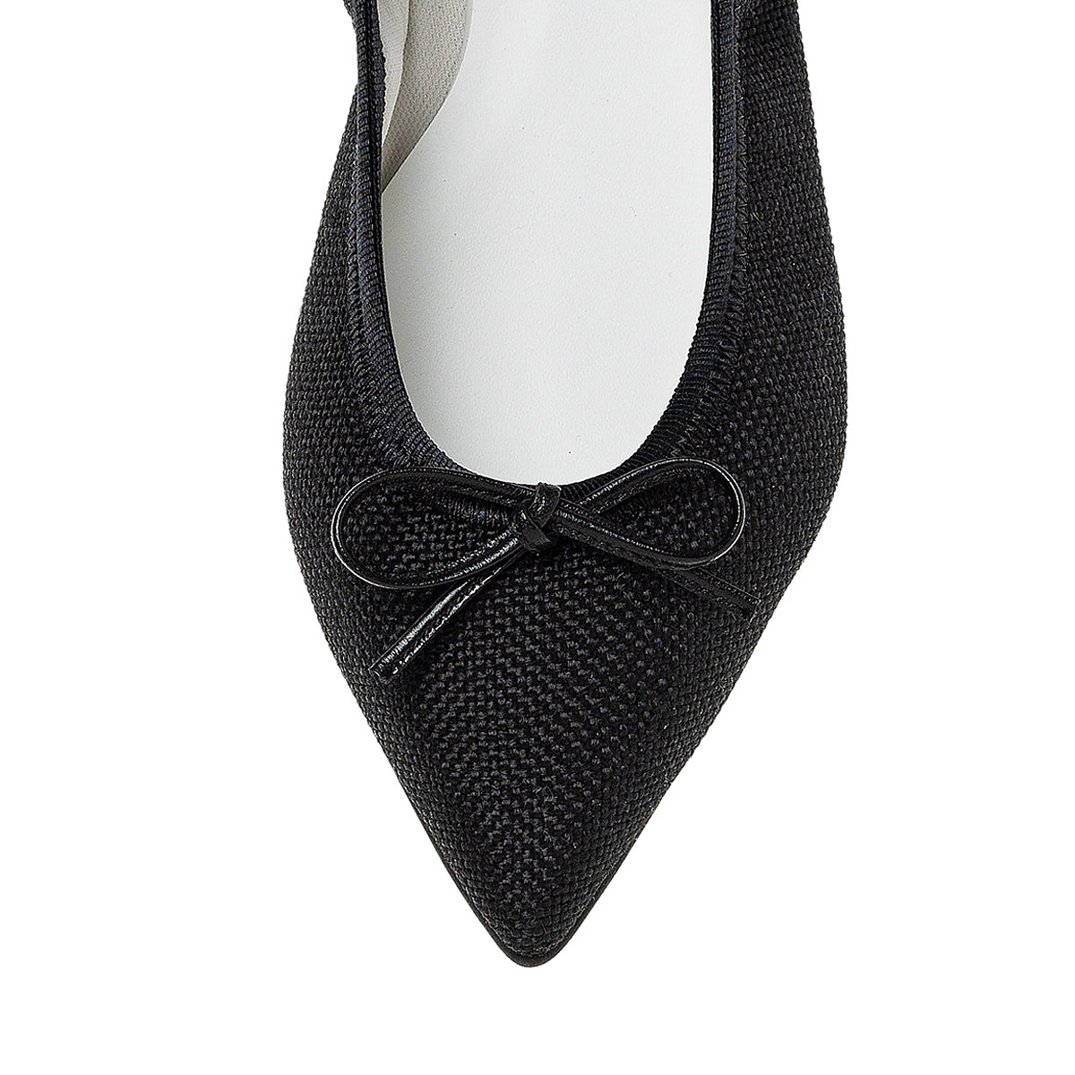 Mathilde -Waterproof Panamacloth Black ウォータープルーフパナマクロス ブラック kurun クルン kuruntokyo 入学式 卒業式 クルントウキョウ 疲れない 痛くない madeinjapan 日本製 本革 バレエシューズ フラットシューズ  パンプス kurunTOKYO mdmバレエシューズwaterproof レインシューズ 小さいサイズ 大きいサイズ 26cm 21.5cm 26cm 25.5cm 25cm 22cm