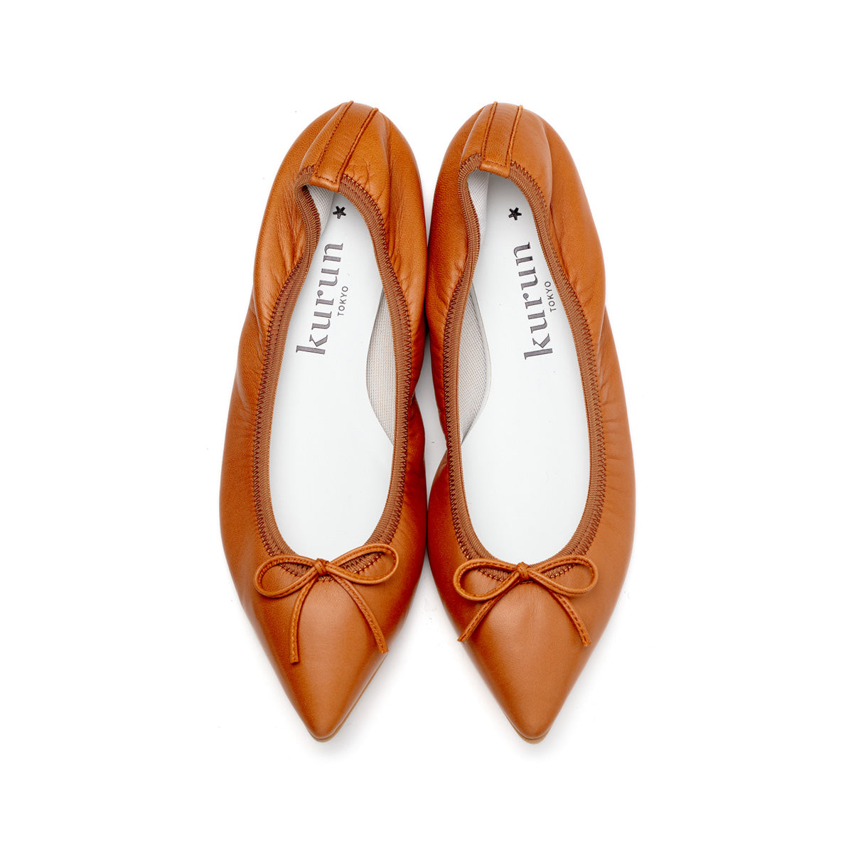 Mathilde -Premium Smooth Camel プレミアムスムース キャメル(Limited) kurun クルン kuruntokyo 入学式 卒業式 クルントウキョウ 疲れない 痛くない madeinjapan 日本製 本革 バレエシューズ フラットシューズ パンプス kurunTOKYO mdmバレエシューズwaterproof レインシューズ 小さいサイズ 大きいサイズ 26cm 21.5cm 26cm 25.5cm 25cm 22cm