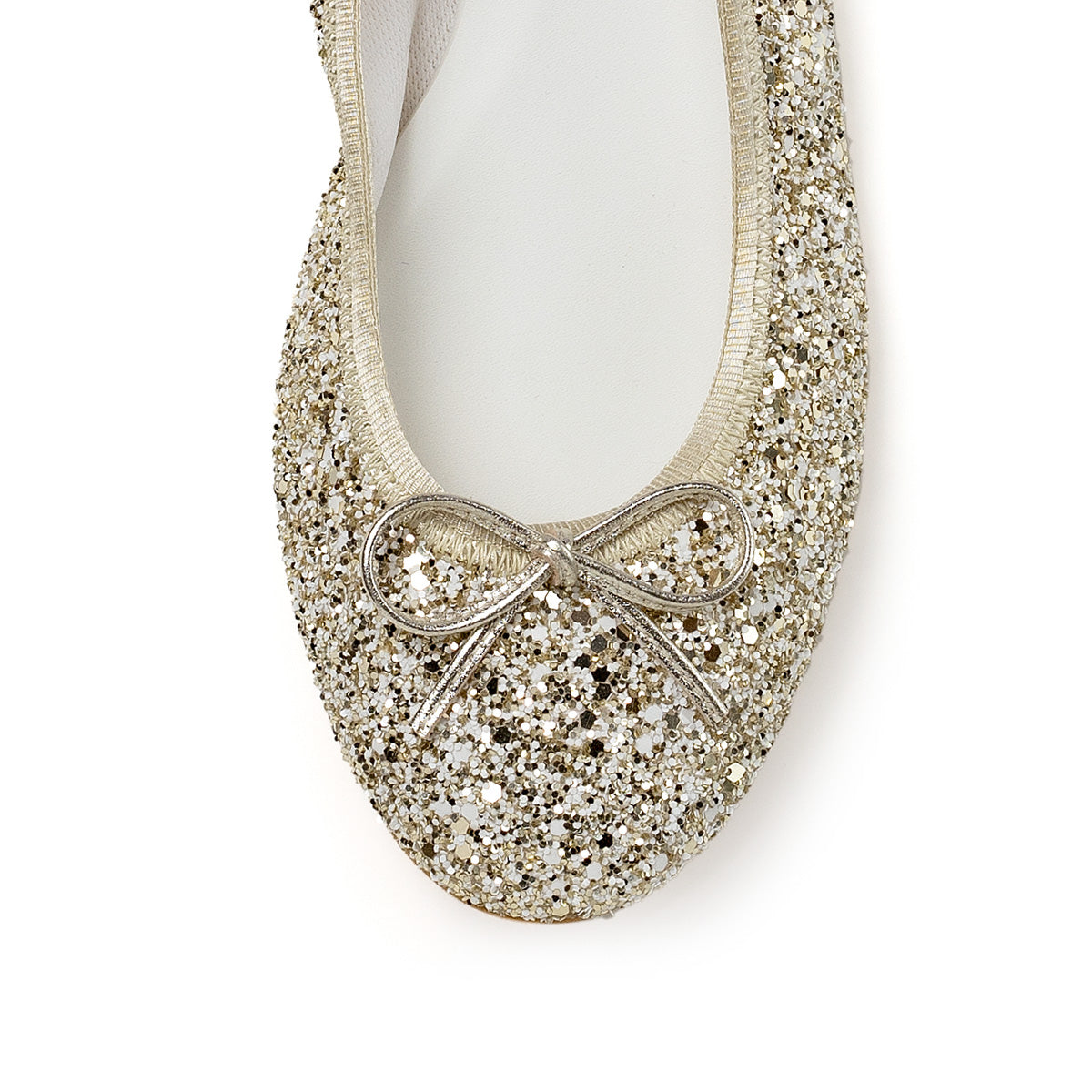 Pauline -MixGlitter Champagne×White ミックスグリッター シャンパン×ホワイト kurun クルン kuruntokyo 入学式 卒業式 クルントウキョウ 疲れない 痛くない madeinjapan 日本製 本革 バレエシューズ フラットシューズ パンプス kurunTOKYO mdmバレエシューズwaterproof レインシューズ 小さいサイズ 大きいサイズ 26cm 21.5cm 26cm 25.5cm 25cm 22cm