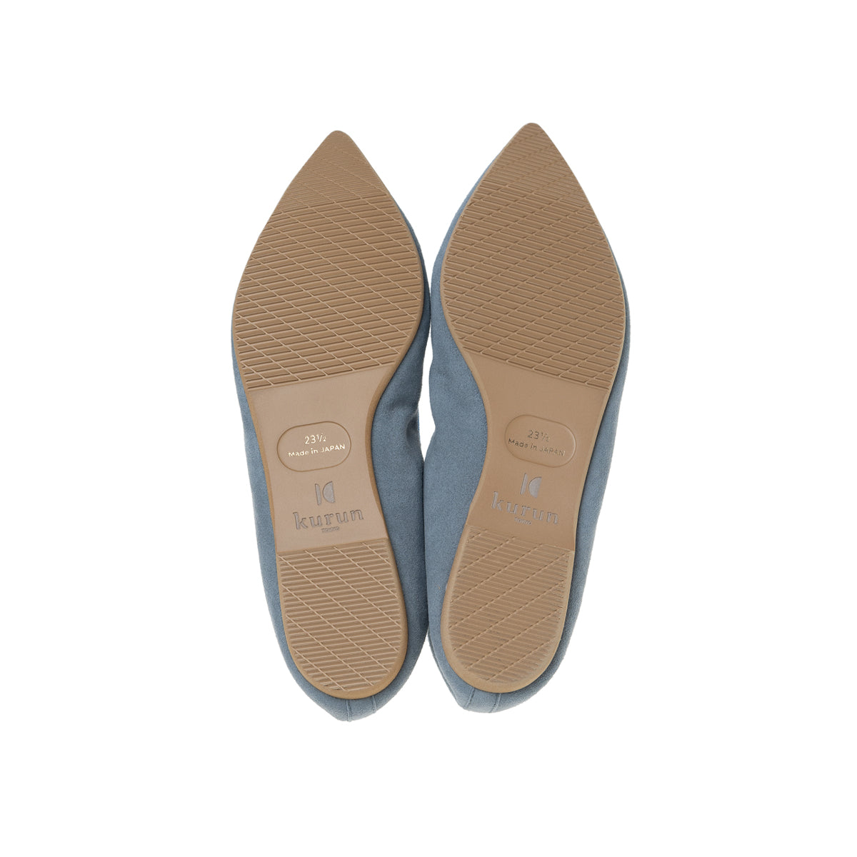 Mathilde -Waterproof Suede Bluegray×Blue ウォタープルーフスエード ブルーグレー×ブルー kurun クルン kuruntokyo 入学式 卒業式 クルントウキョウ 疲れない 痛くない madeinjapan 日本製 本革 バレエシューズ フラットシューズ パンプス kurunTOKYO mdmバレエシューズwaterproof レインシューズ 小さいサイズ 大きいサイズ 26cm 21.5cm 26cm 25.5cm 25cm 22cm