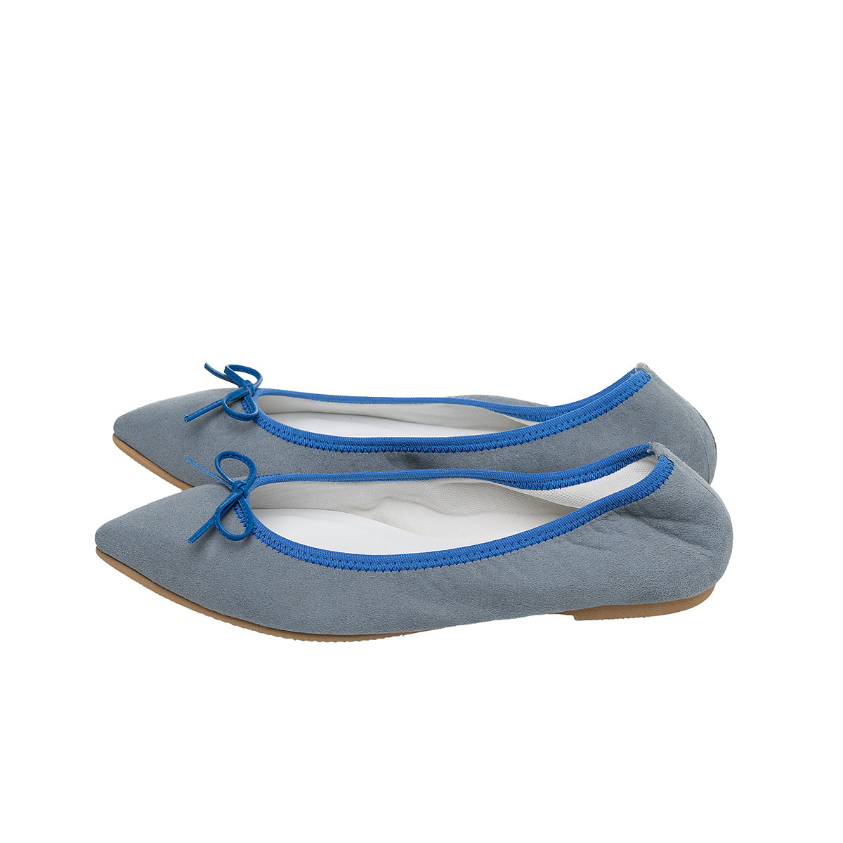 Mathilde -Waterproof Suede Bluegray×Blue ウォタープルーフスエード ブルーグレー×ブルー kurun クルン kuruntokyo 入学式 卒業式 クルントウキョウ 疲れない 痛くない madeinjapan 日本製 本革 バレエシューズ フラットシューズ パンプス kurunTOKYO mdmバレエシューズwaterproof レインシューズ 小さいサイズ 大きいサイズ 26cm 21.5cm 26cm 25.5cm 25cm 22cm