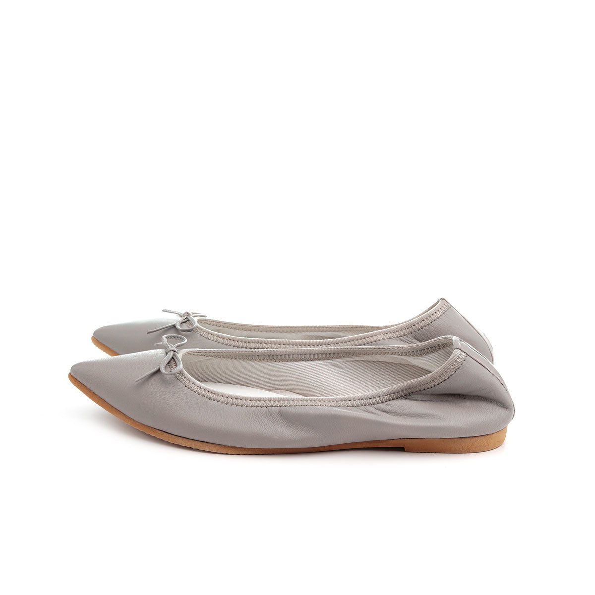Mathilde -Smooth Lightgray スムース ライトグレー kurun クルン kuruntokyo 入学式 卒業式 クルントウキョウ 疲れない 痛くない madeinjapan 日本製 本革 バレエシューズ フラットシューズ パンプス kurunTOKYO mdmバレエシューズwaterproof レインシューズ 小さいサイズ 大きいサイズ 26cm 21.5cm 26cm 25.5cm 25cm 22cm
