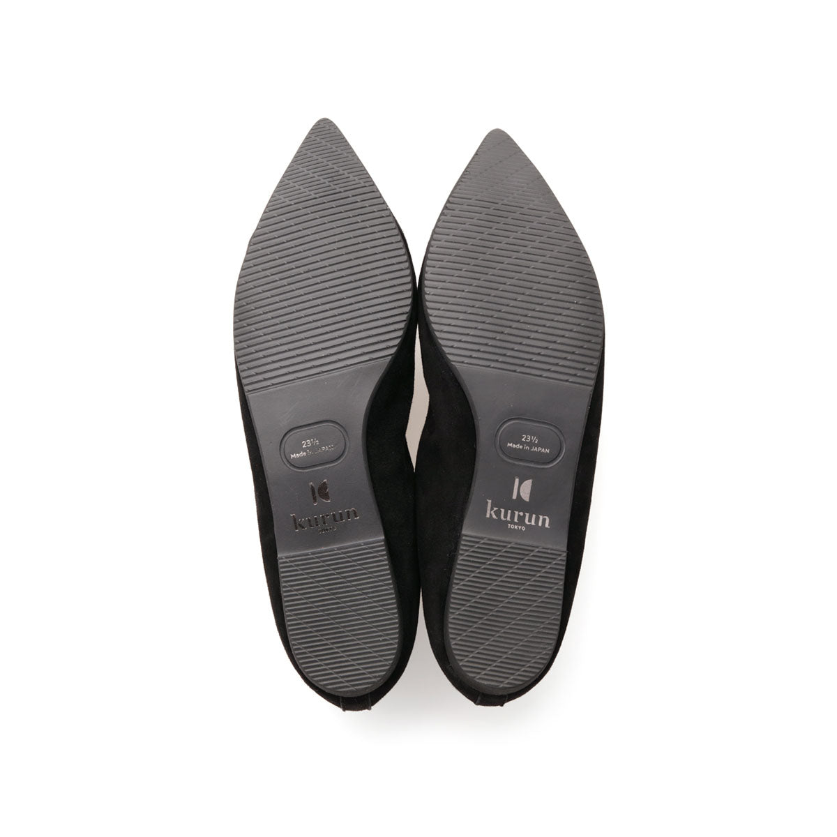 Mathilde -Suede Black スエード ブラック(Limited) kurun クルン kuruntokyo 入学式 卒業式 クルントウキョウ 疲れない 痛くない madeinjapan 日本製 本革 バレエシューズ フラットシューズ パンプス kurunTOKYO mdmバレエシューズwaterproof レインシューズ 小さいサイズ 大きいサイズ 26cm 21.5cm 26cm 25.5cm 25cm 22cm