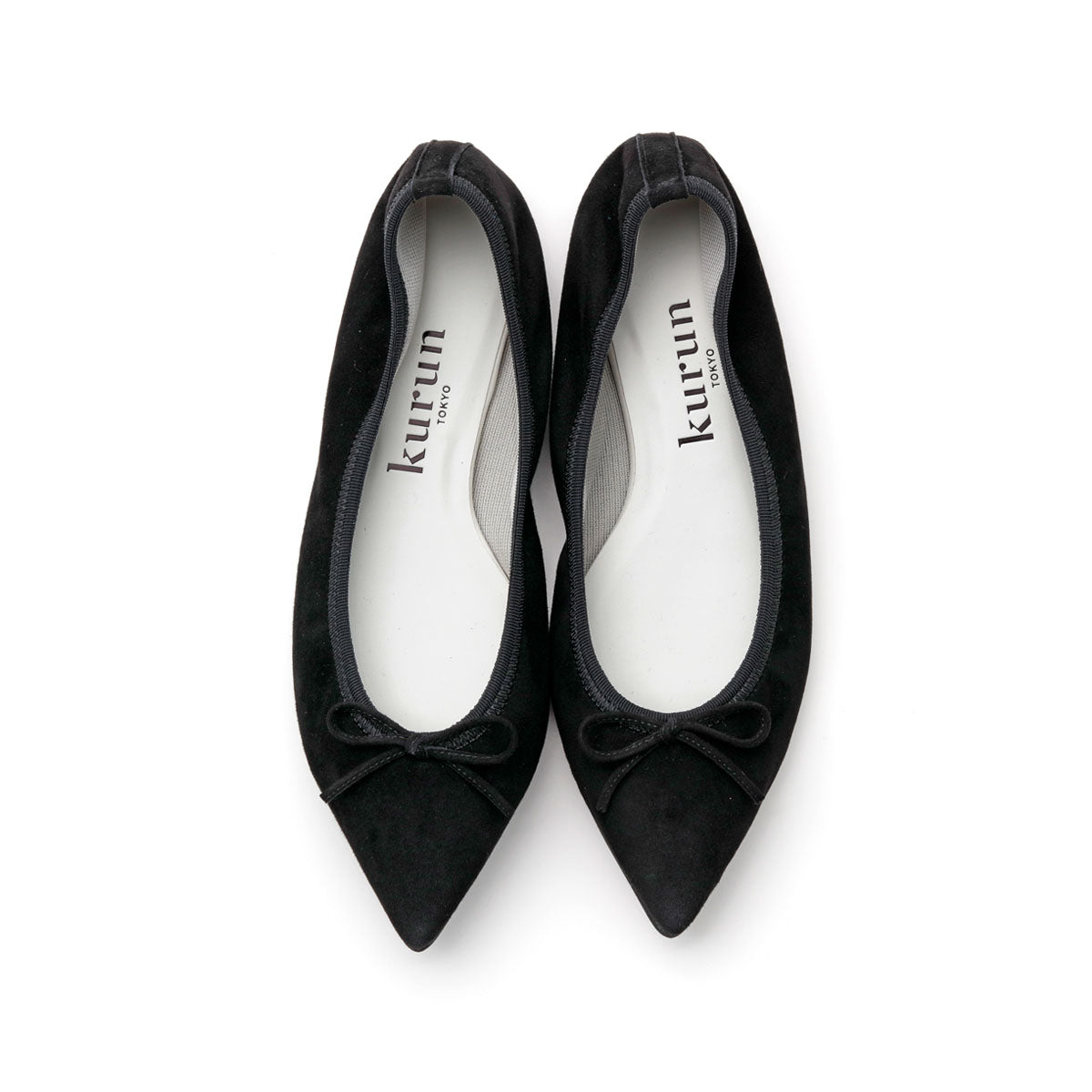 Mathilde -Suede Black スエード ブラック(Limited) kurun クルン kuruntokyo 入学式 卒業式 クルントウキョウ 疲れない 痛くない madeinjapan 日本製 本革 バレエシューズ フラットシューズ パンプス kurunTOKYO mdmバレエシューズwaterproof レインシューズ 小さいサイズ 大きいサイズ 26cm 21.5cm 26cm 25.5cm 25cm 22cm