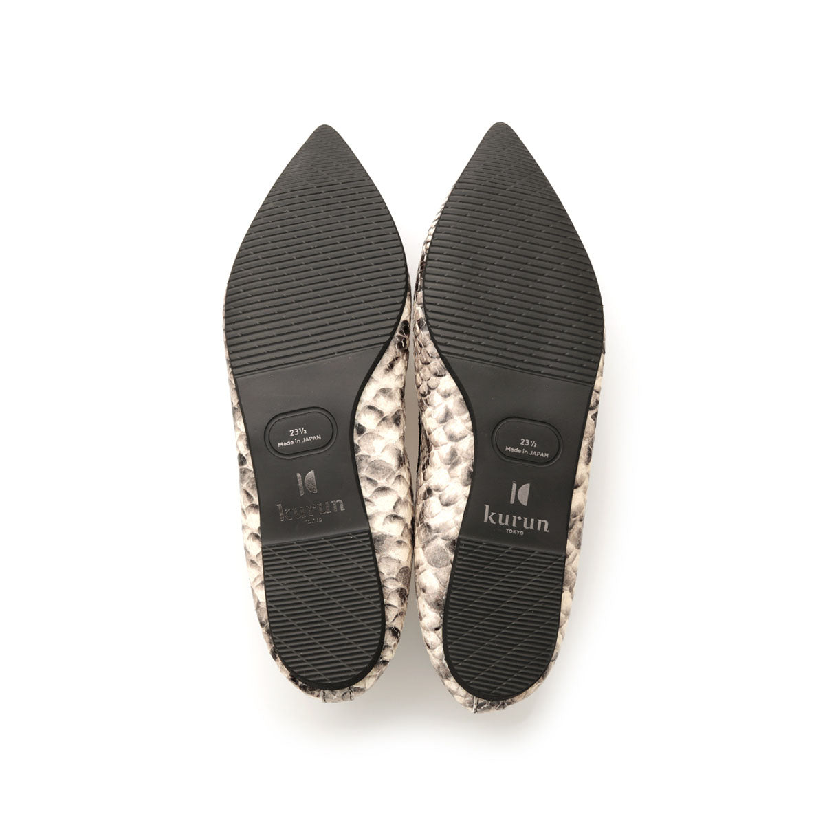 Mathilde -Pythonprint Black パイソンプリント ブラック kurun クルン kuruntokyo 入学式 卒業式 クルントウキョウ 疲れない 痛くない madeinjapan 日本製 本革 バレエシューズ フラットシューズ パンプス kurunTOKYO mdmバレエシューズwaterproof レインシューズ 小さいサイズ 大きいサイズ 26cm 21.5cm 26cm 25.5cm 25cm 22cm