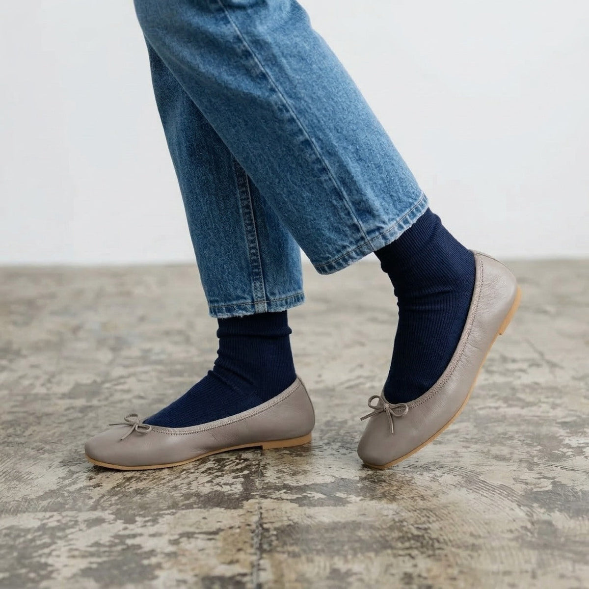 Giselle -Waterproof Smooth Taupe ウォータープルーフスムース トープ kurun クルン kuruntokyo 入学式 卒業式 クルントウキョウ 疲れない 痛くない madeinjapan 日本製 本革 バレエシューズ フラットシューズ パンプス kurunTOKYO mdmバレエシューズwaterproof レインシューズ 小さいサイズ 大きいサイズ 26cm 21.5cm 26cm 25.5cm 25cm 22cm