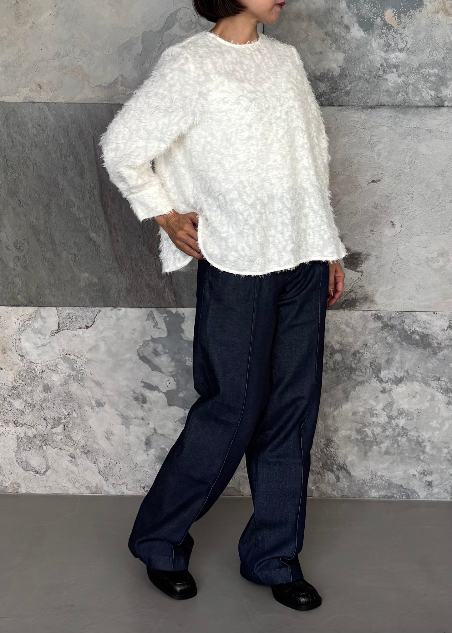 SINME/シャギーブラウス