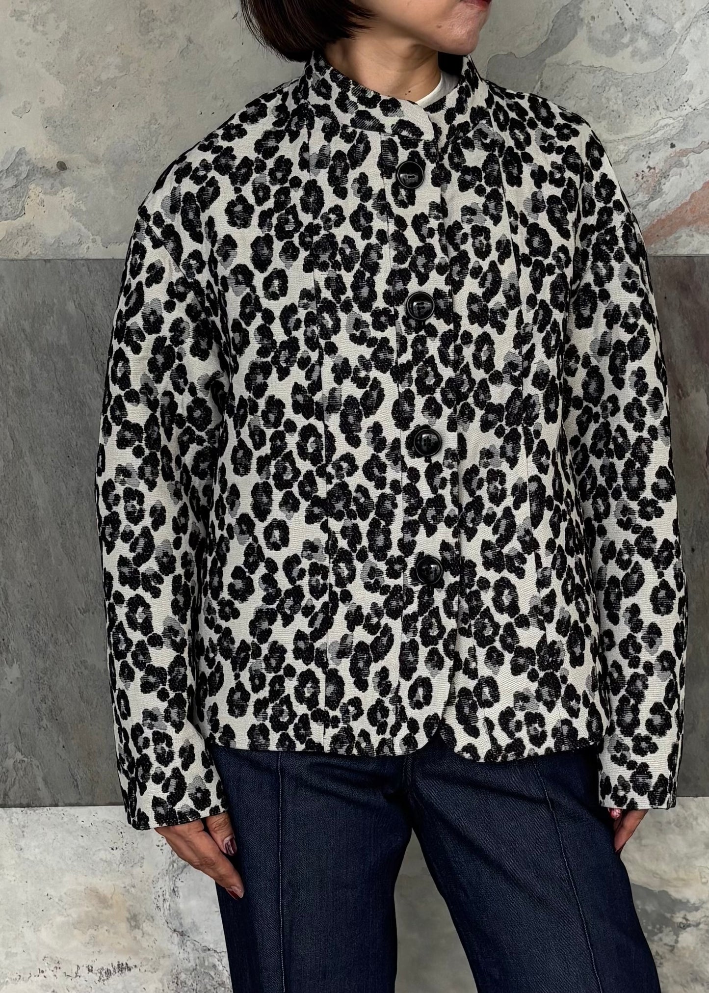 SINME/レオパードジャケット