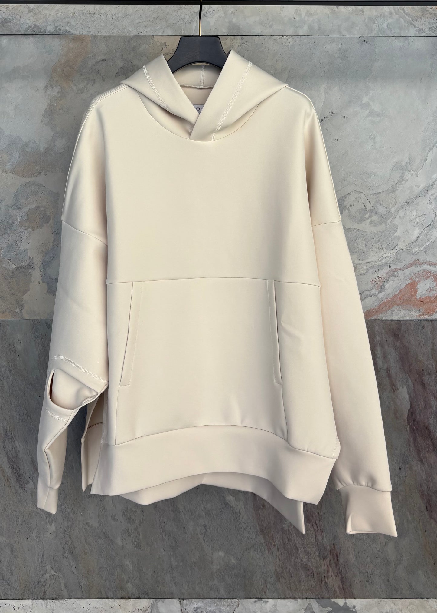 UJOH/Big Silhouette Hoodie ベアダンボールニット