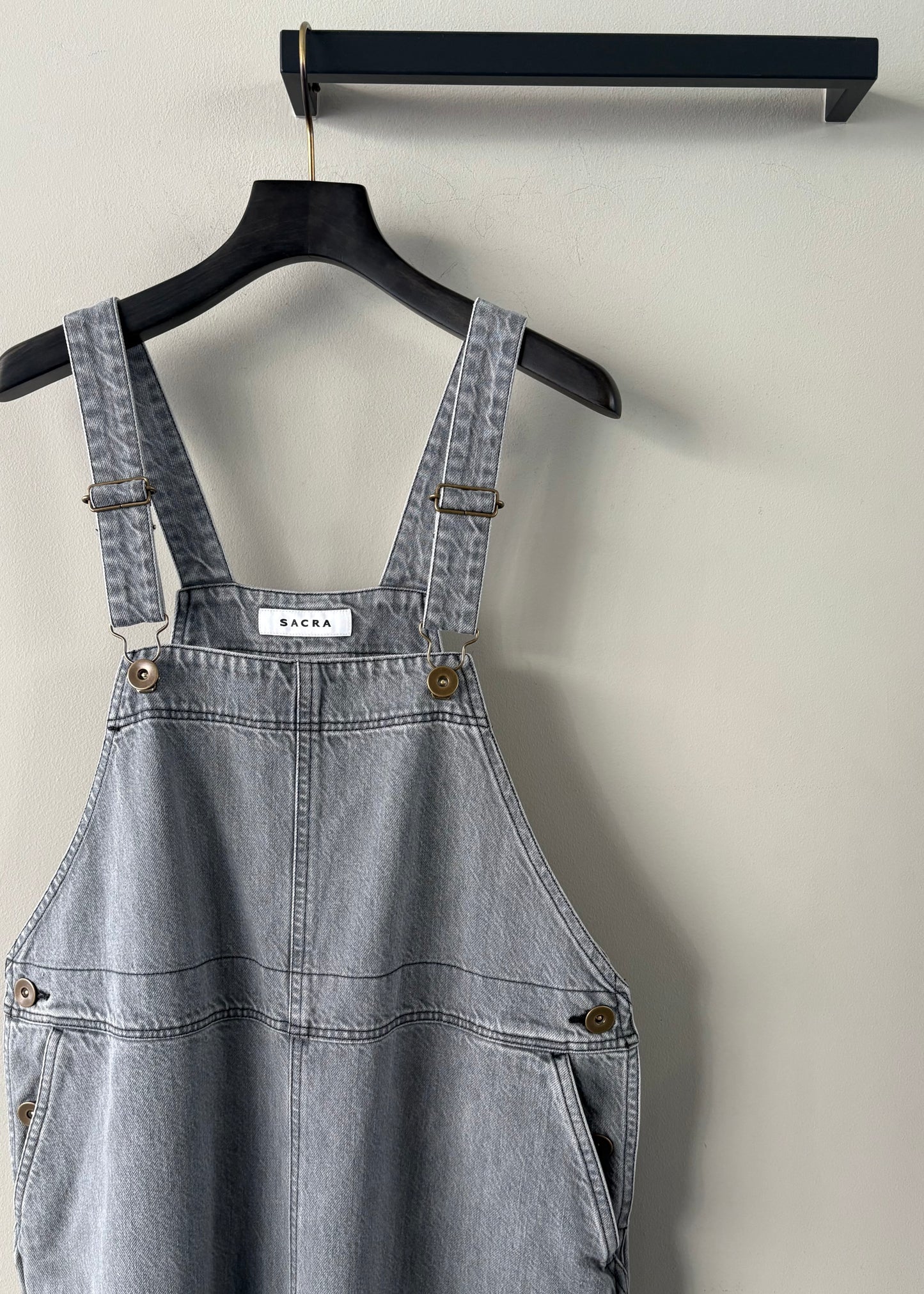 SACRA/VINTAGE DENIM SALOPETTE