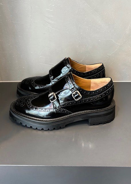SACRA/DOUBLE MONK BROGUE SHOES