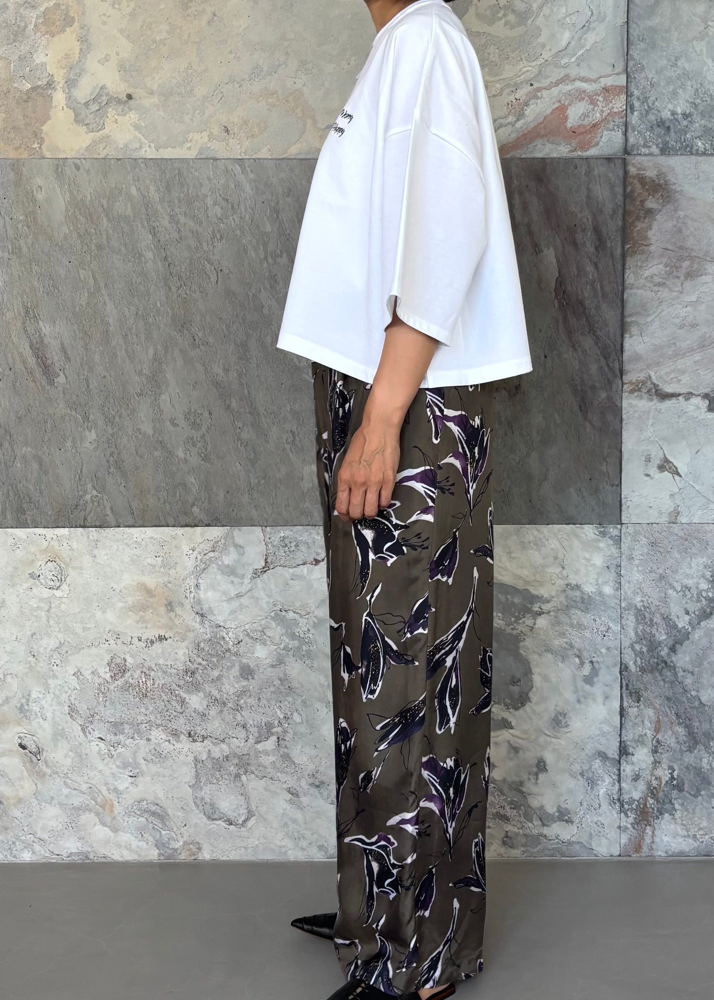 SACRA EX.FINE FLEECE CROPPED LOGO TOP