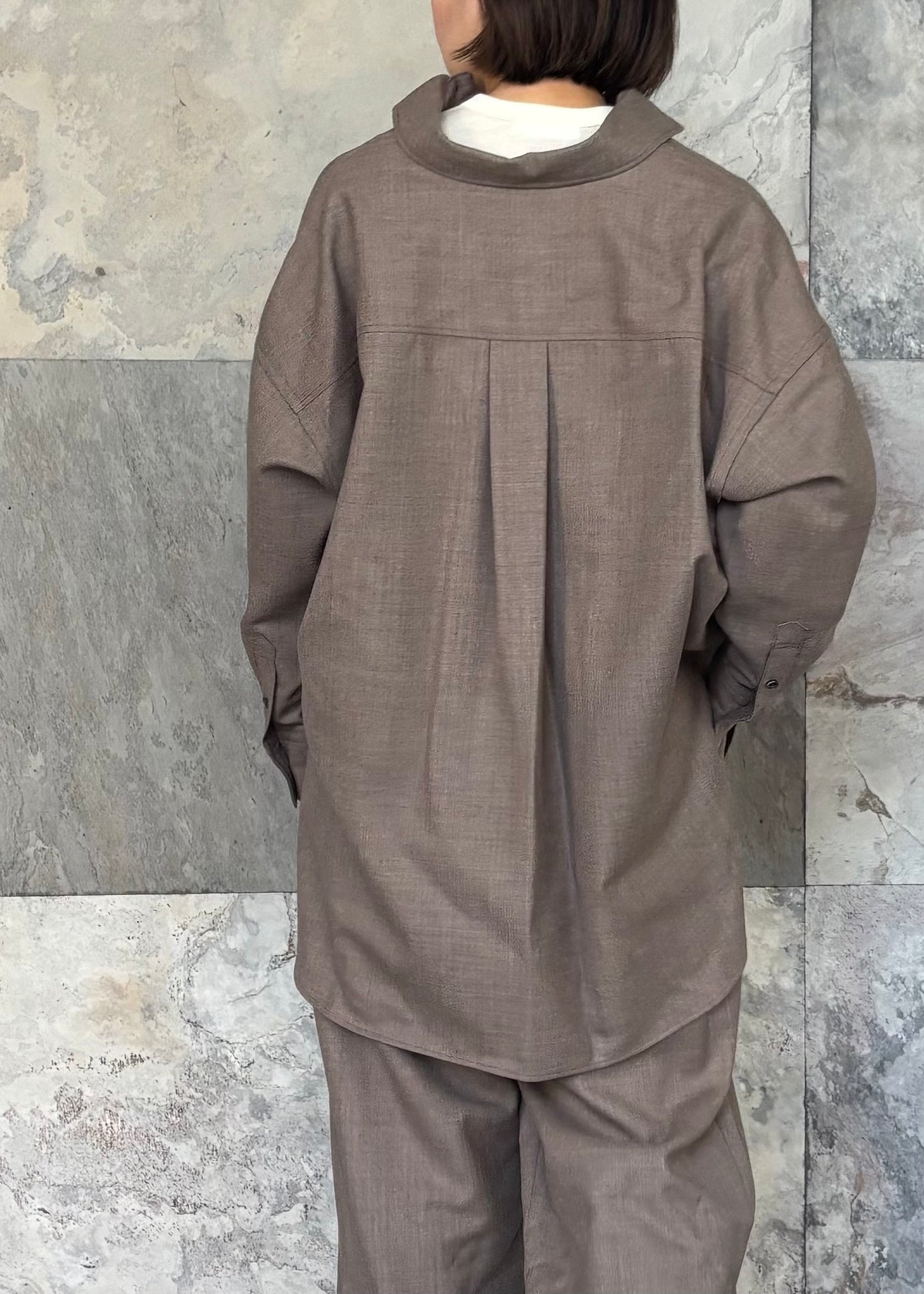 SACRA H.COUNT WORSTED SERGE SHIRT