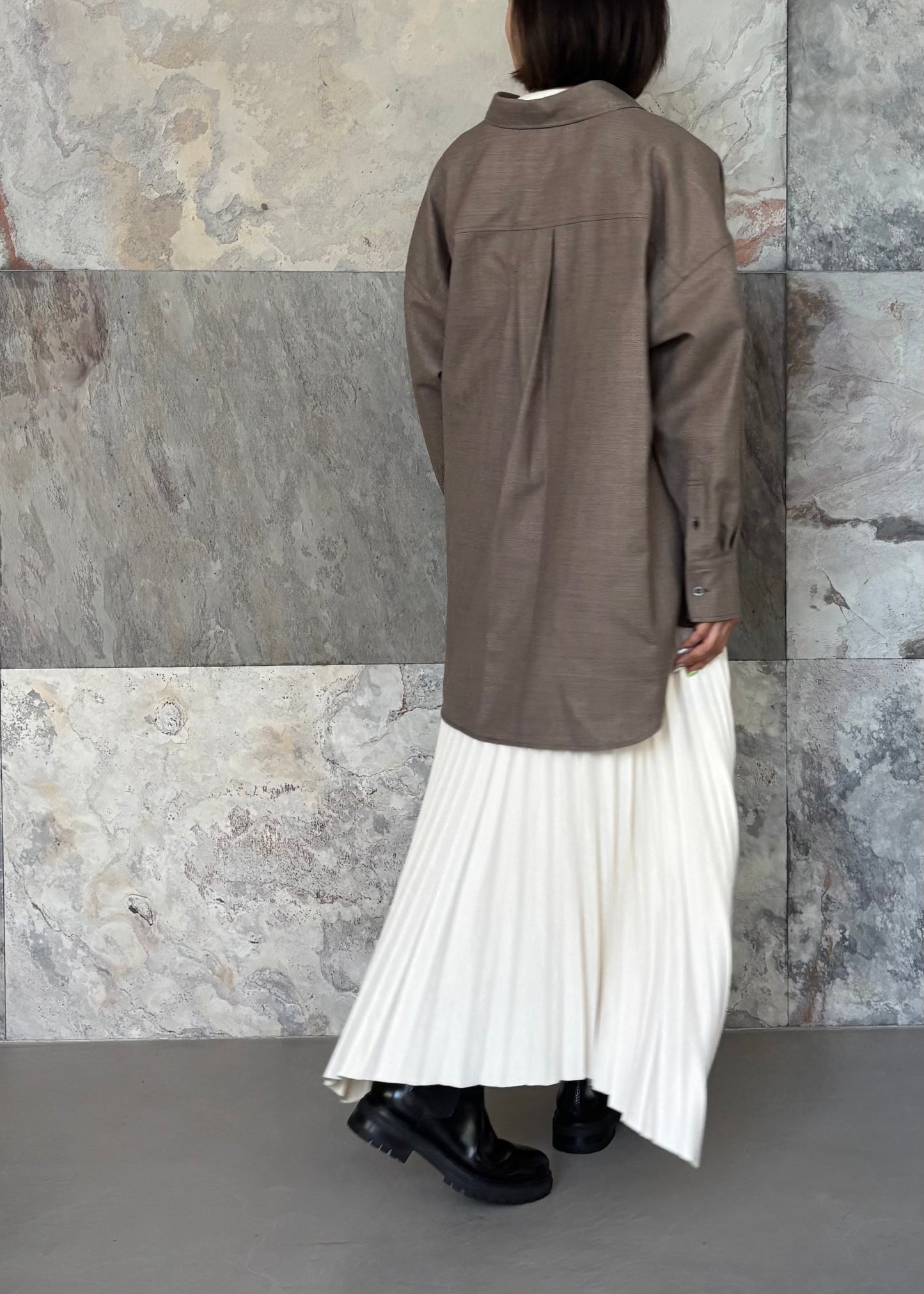 SACRA H.COUNT WORSTED SERGE SHIRT