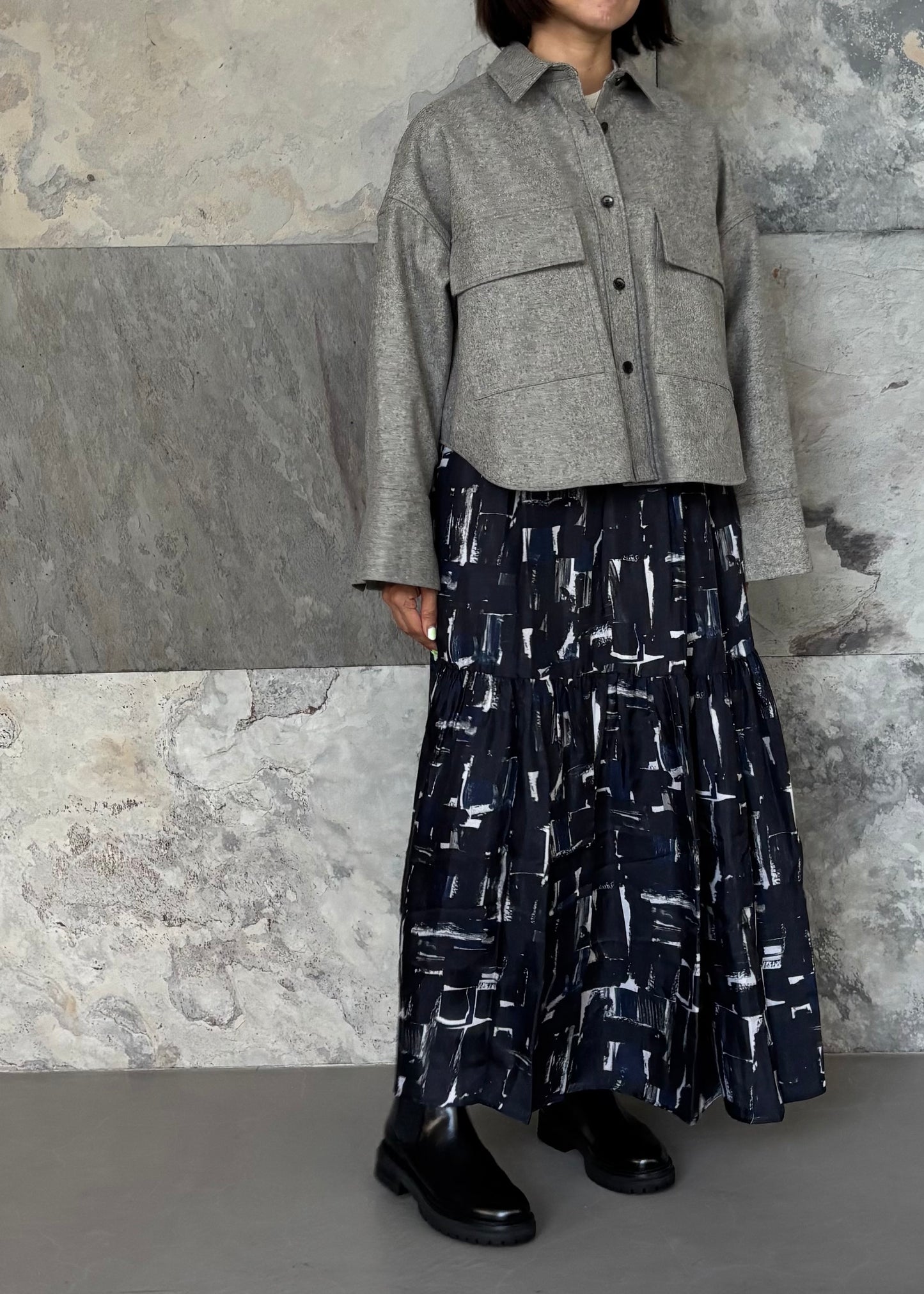 SACRA/H.COUNT FLANNEL SHIRT JACKET