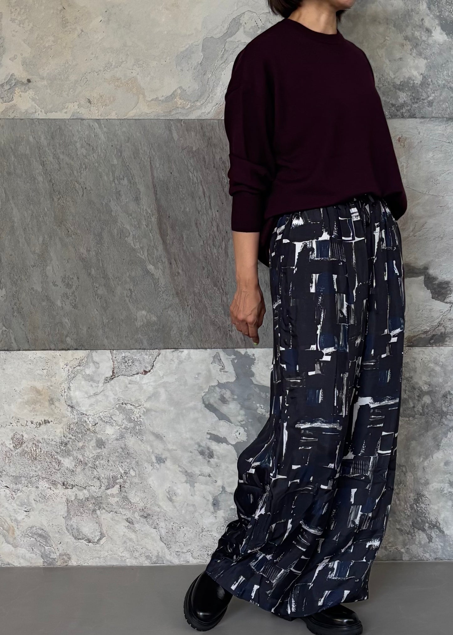 SACRA BRUSH PAINTING PANTS
