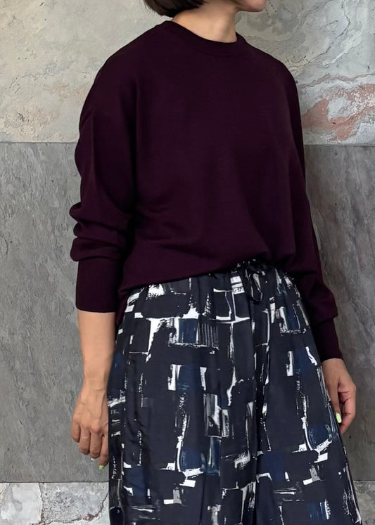 SACRA/MERINO CREW-N TOP