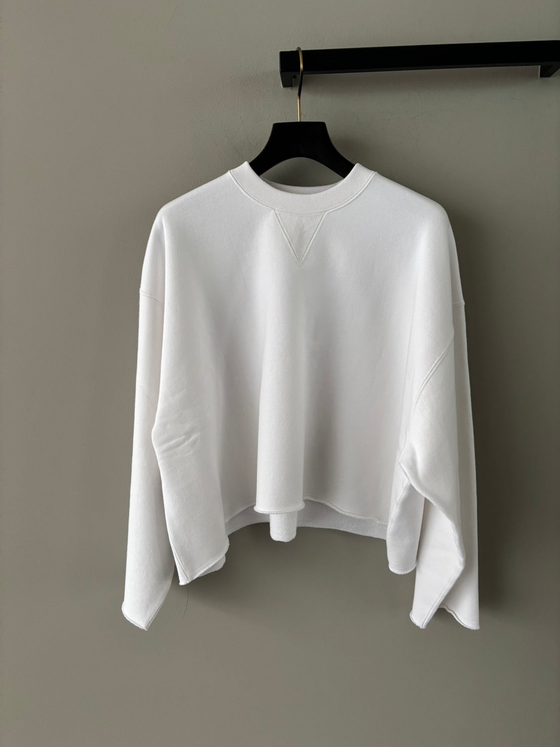 SACRA / EXTRA FINE FLEECE CROPPED TOP