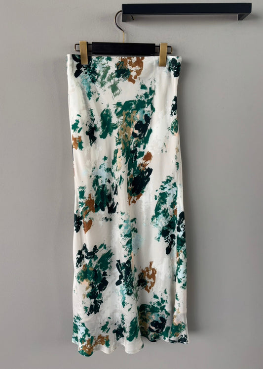 SACRA / BLURRED FLORA SKIRT