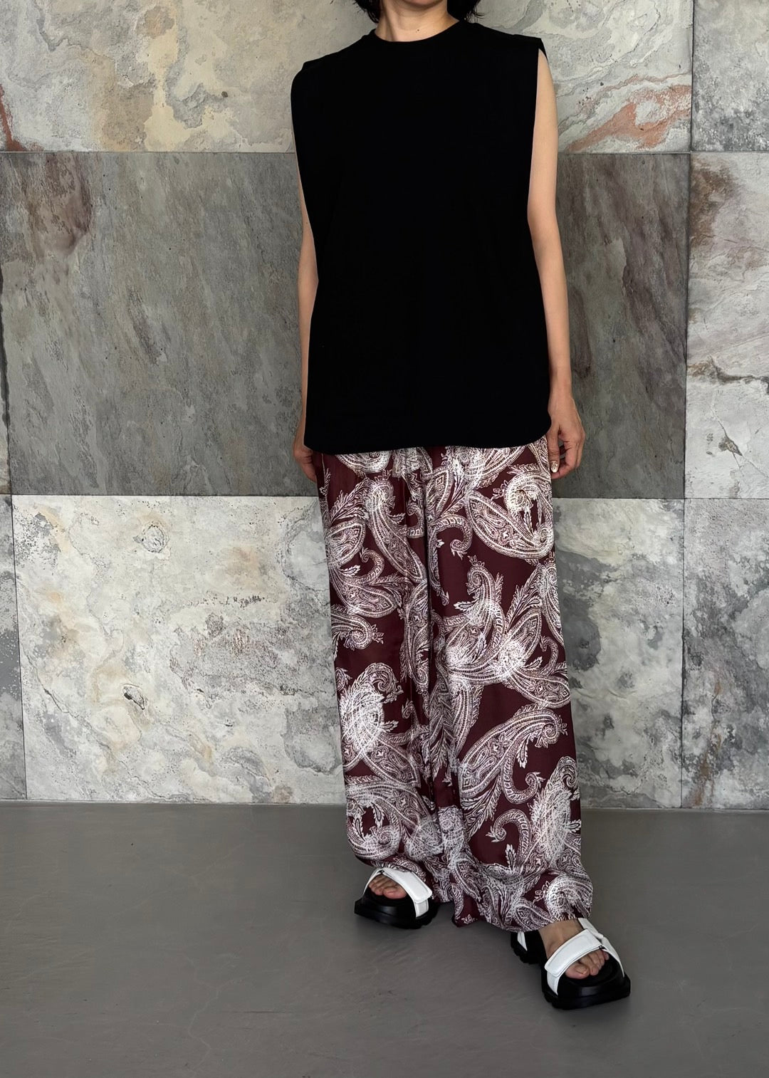 SACRA/OVERLAP PAISLEY PANTS