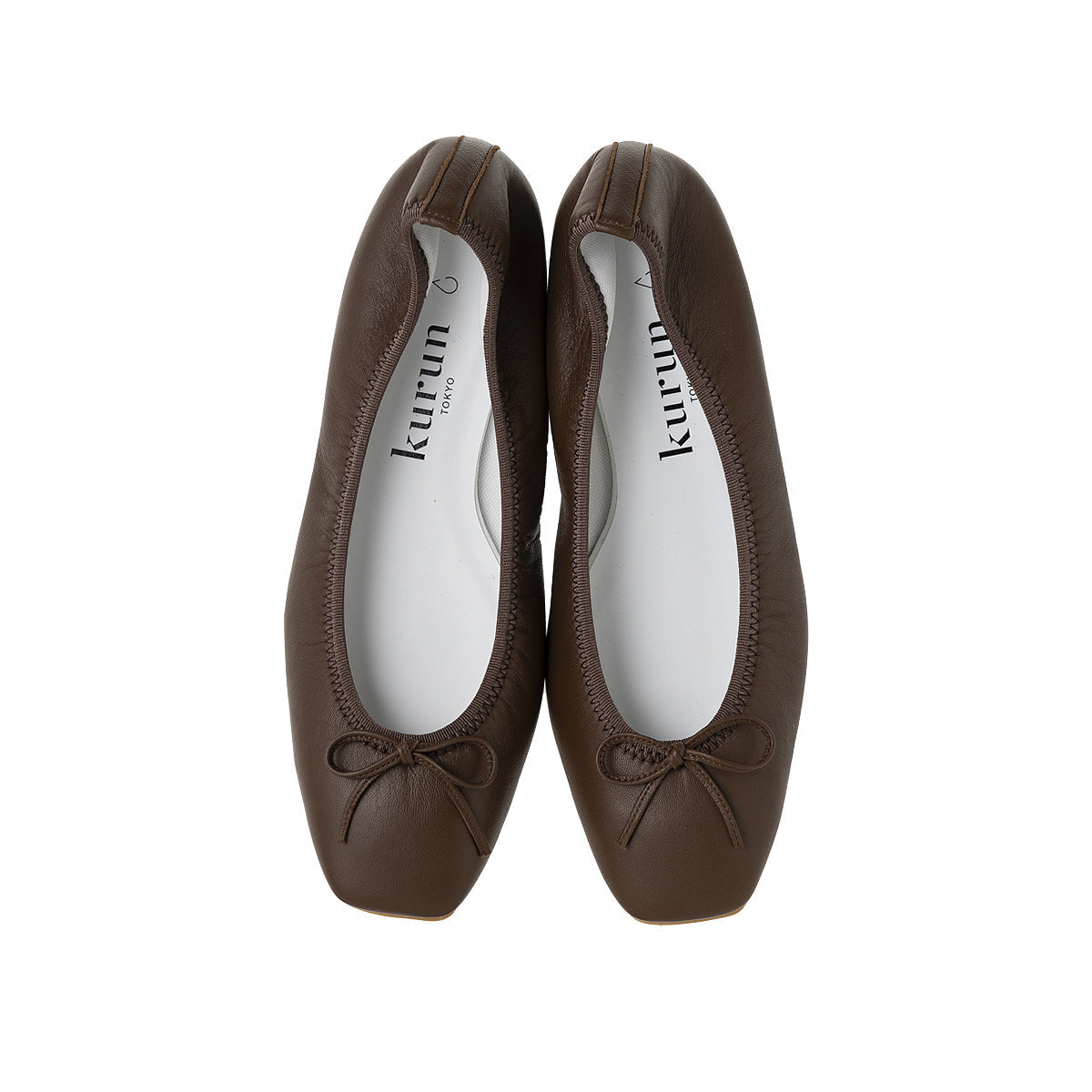 Giselle -Waterproof smooth Chocolate brown ウォータープルーフスムース チョコレートブラウン kurun クルン kuruntokyo 入学式 卒業式 クルントウキョウ 疲れない 痛くない madeinjapan 日本製 本革 バレエシューズ フラットシューズ パンプス kurunTOKYO mdmバレエシューズwaterproof レインシューズ 小さいサイズ 大きいサイズ 26cm 21.5cm 26cm 25.5cm 25cm 22cm
