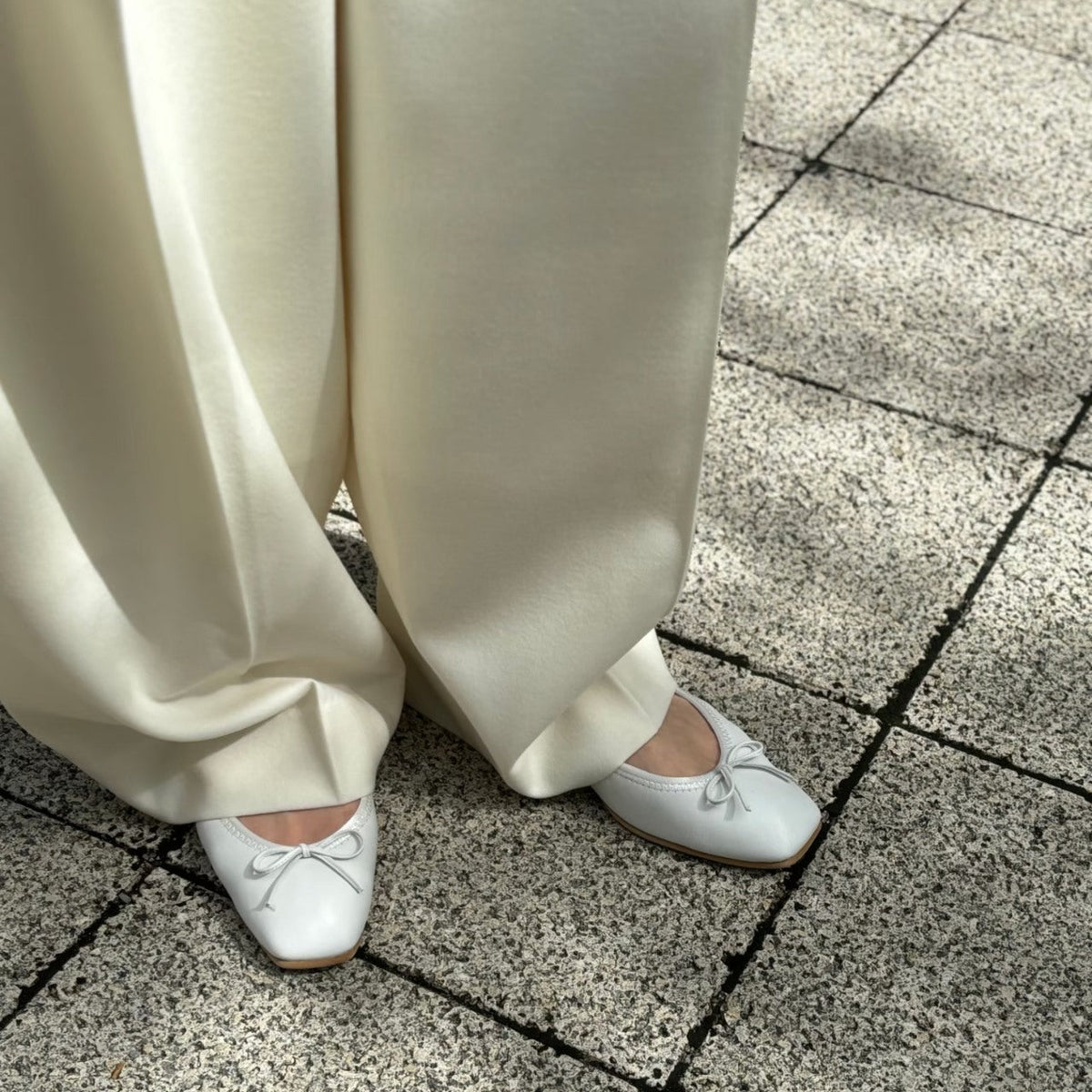 Giselle -Waterproof smooth White ウォータープルーフスムース ホワイト kurun クルン kuruntokyo 入学式 卒業式 クルントウキョウ 疲れない 痛くない madeinjapan 日本製 本革 バレエシューズ フラットシューズ パンプス kurunTOKYO mdmバレエシューズwaterproof レインシューズ 小さいサイズ 大きいサイズ 26cm 21.5cm 26cm 25.5cm 25cm 22cm