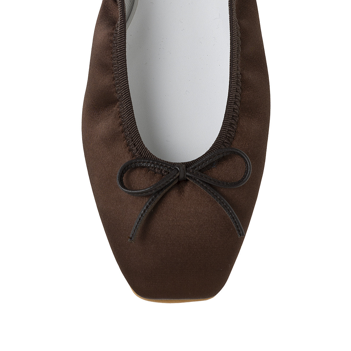 Giselle -Waterproof satin Chocolate ウォータープルーフサテン チョコレート kurun クルン kuruntokyo 入学式 卒業式 クルントウキョウ 疲れない 痛くない madeinjapan 日本製 本革 バレエシューズ フラットシューズ  パンプス kurunTOKYO mdmバレエシューズwaterproof レインシューズ 小さいサイズ 大きいサイズ 26cm 21.5cm 26cm 25.5cm 25cm 22cm