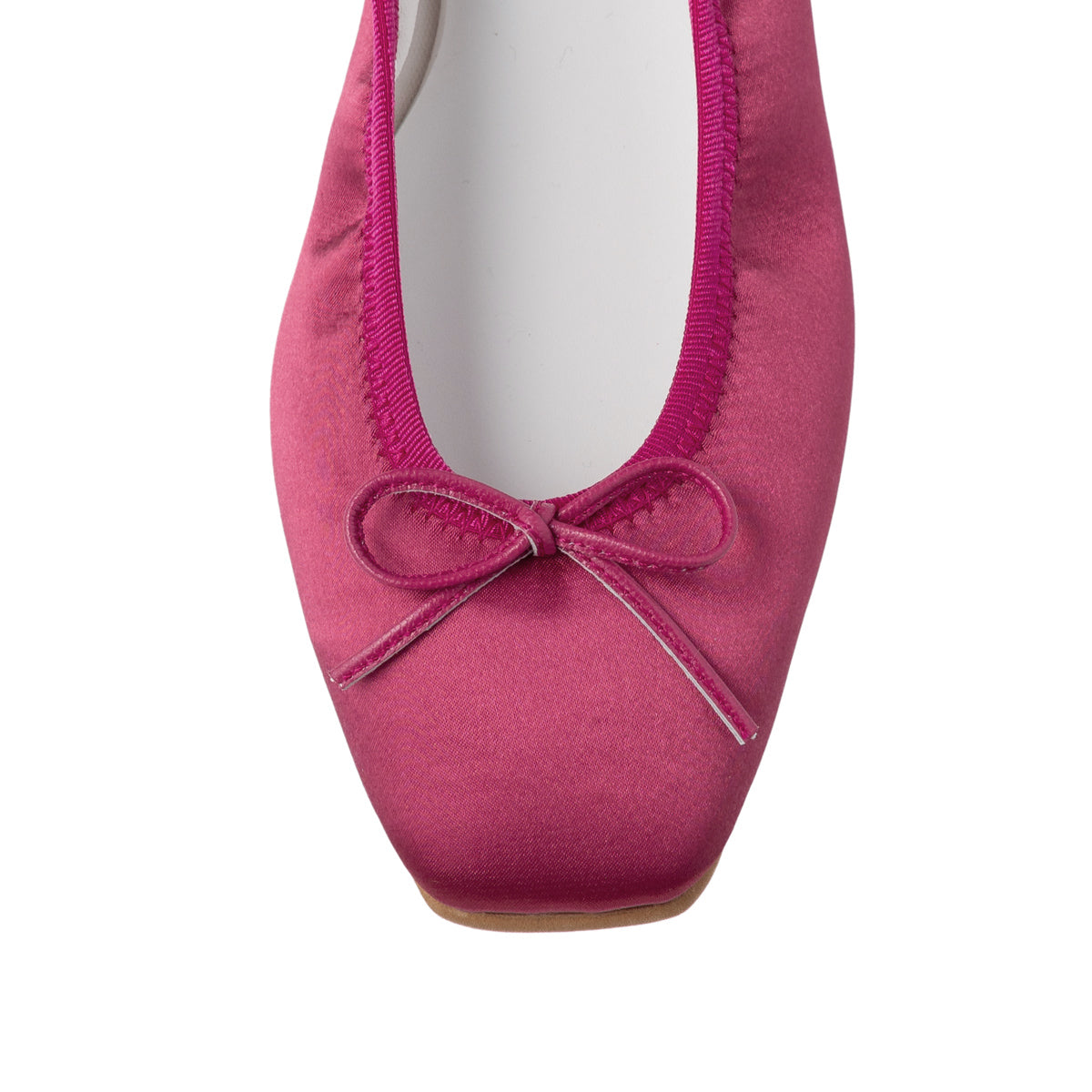 Giselle -Waterproof Satin Fuchsiapink ウォータープルーフサテン フューシャピンク kurun クルン kuruntokyo 入学式 卒業式 クルントウキョウ 疲れない 痛くない madeinjapan 日本製 本革 バレエシューズ フラットシューズ  パンプス kurunTOKYO mdmバレエシューズwaterproof レインシューズ 小さいサイズ 大きいサイズ 26cm 21.5cm 26cm 25.5cm 25cm 22cm