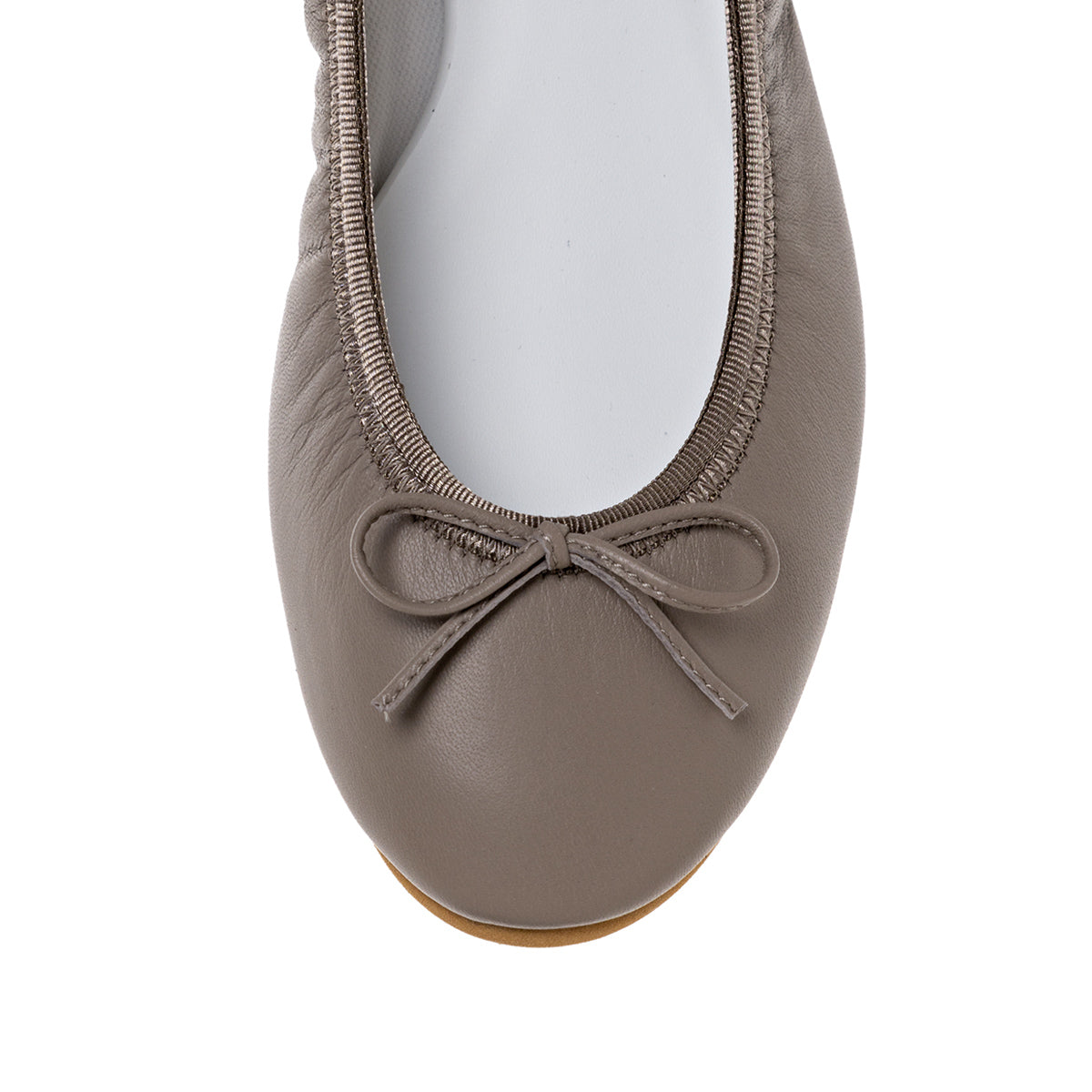 Pauline -Waterproof Smooth Taupe ウォータープルーフスムース トープ kurun クルン kuruntokyo 入学式 卒業式 クルントウキョウ 疲れない 痛くない madeinjapan 日本製 本革 バレエシューズ フラットシューズ パンプス kurunTOKYO mdmバレエシューズwaterproof レインシューズ 小さいサイズ 大きいサイズ 26cm 21.5cm 26cm 25.5cm 25cm 22cm