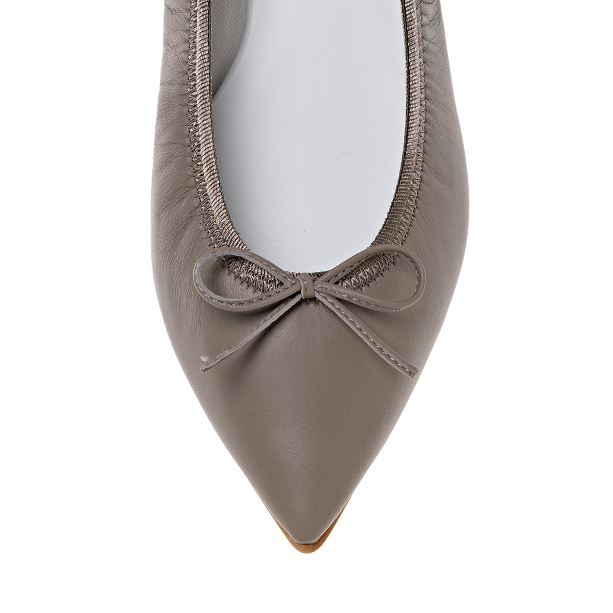 Mathilde -Waterproof Smooth Taupe ウォータープルーフスムース トープ kurun クルン kuruntokyo 入学式 卒業式 クルントウキョウ 疲れない 痛くない madeinjapan 日本製 本革 バレエシューズ フラットシューズ パンプス kurunTOKYO mdmバレエシューズwaterproof レインシューズ 小さいサイズ 大きいサイズ 26cm 21.5cm 26cm 25.5cm 25cm 22cm