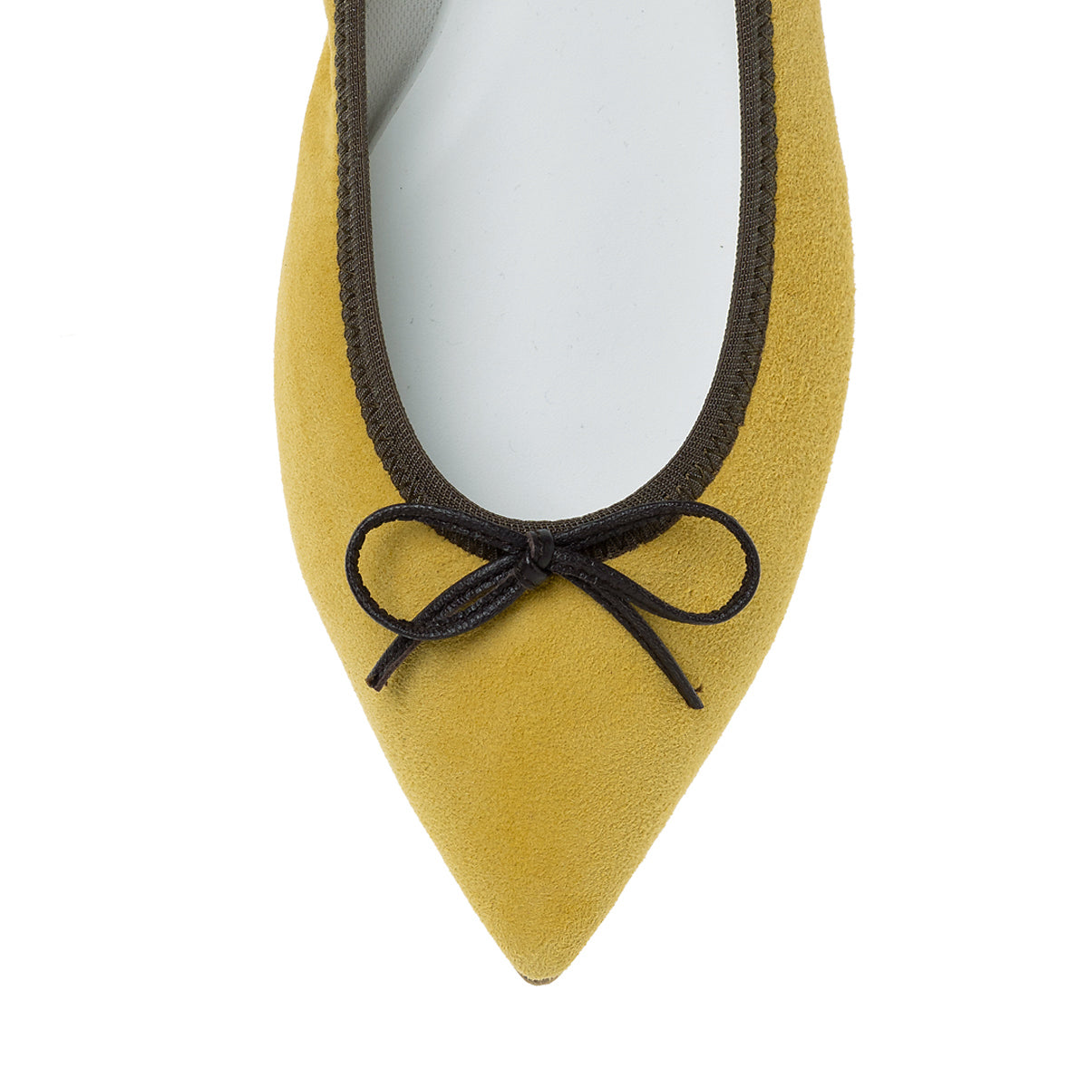 Mathilde -Waterproof Suede Yellow×brown ウォータープルーフスエード イエロー×ブラウン(STORYコラボ) kurun クルン kuruntokyo 入学式 卒業式 クルントウキョウ 疲れない 痛くない madeinjapan 日本製 本革 バレエシューズ フラットシューズ パンプス kurunTOKYO mdmバレエシューズwaterproof レインシューズ 小さいサイズ 大きいサイズ 26cm 21.5cm 26cm 25.5cm 25cm 22cm