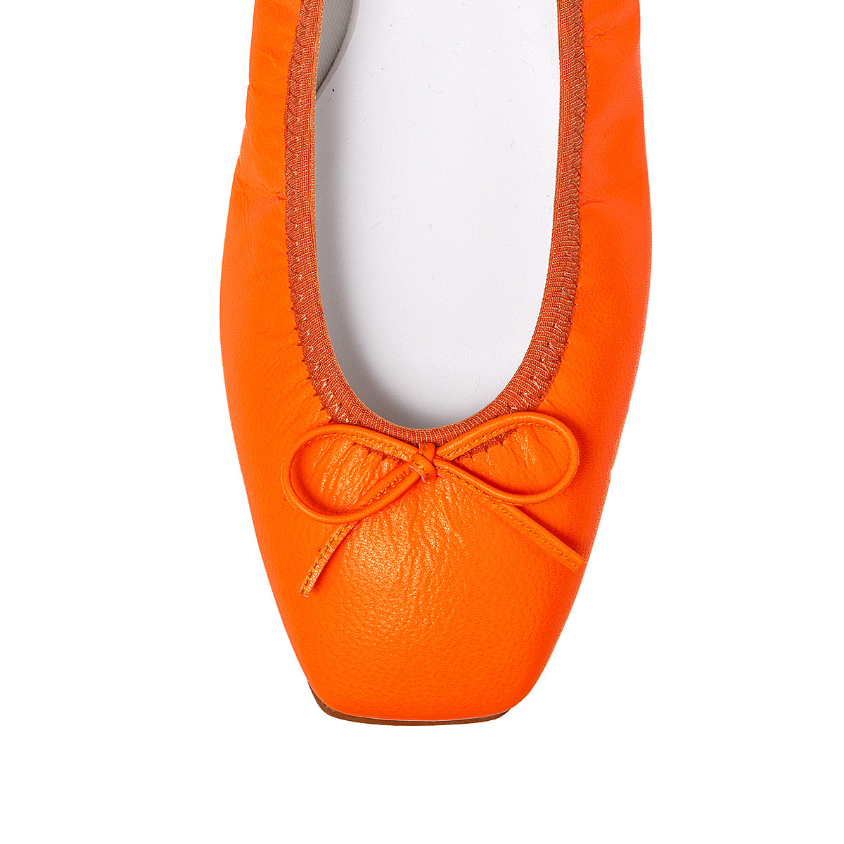 Giselle -Neon orange ネオン オレンジ kurun クルン kuruntokyo 入学式 卒業式 クルントウキョウ 疲れない 痛くない madeinjapan 日本製 本革 バレエシューズ フラットシューズ パンプス kurunTOKYO mdmバレエシューズwaterproof レインシューズ 小さいサイズ 大きいサイズ 26cm 21.5cm 26cm 25.5cm 25cm 22cm