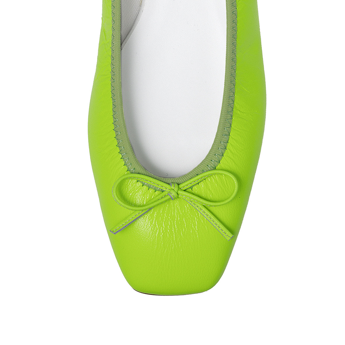Giselle -Neon yellow ネオン イエロー kurun クルン kuruntokyo 入学式 卒業式 クルントウキョウ 疲れない 痛くない madeinjapan 日本製 本革 バレエシューズ フラットシューズ パンプス kurunTOKYO mdmバレエシューズwaterproof レインシューズ 小さいサイズ 大きいサイズ 26cm 21.5cm 26cm 25.5cm 25cm 22cm
