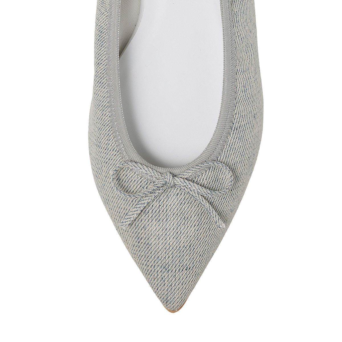 Mathilde -Waterproof Denim Stonewhite ウォータープルーフデニム ストーンホワイト kurun クルン kuruntokyo 入学式 卒業式 クルントウキョウ 疲れない 痛くない madeinjapan 日本製 本革 バレエシューズ フラットシューズ  パンプス kurunTOKYO mdmバレエシューズwaterproof レインシューズ 小さいサイズ 大きいサイズ 26cm 21.5cm 26cm 25.5cm 25cm 22cm