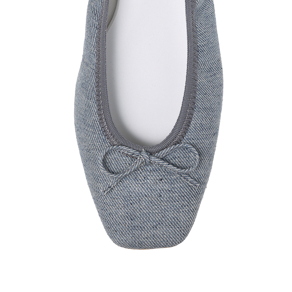 Giselle -Waterproof Denim Stonegray ウォータープルーフデニム ストーングレー kurun クルン kuruntokyo 入学式 卒業式 クルントウキョウ 疲れない 痛くない madeinjapan 日本製 本革 バレエシューズ フラットシューズ パンプス kurunTOKYO mdmバレエシューズwaterproof レインシューズ 小さいサイズ 大きいサイズ 26cm 21.5cm 26cm 25.5cm 25cm 22cm