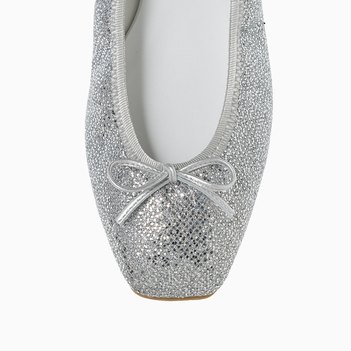 Giselle -Lace glitter Silver レースグリッター シルバー kurun クルン kuruntokyo 入学式 卒業式 クルントウキョウ 疲れない 痛くない madeinjapan 日本製 本革 バレエシューズ フラットシューズ パンプス kurunTOKYO mdmバレエシューズwaterproof レインシューズ 小さいサイズ 大きいサイズ 26cm 21.5cm 26cm 25.5cm 25cm 22cm