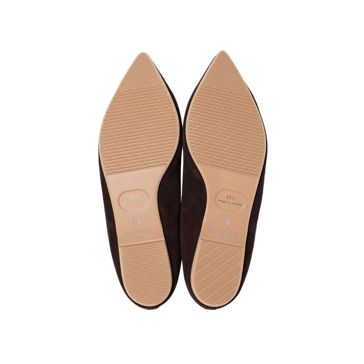 Mathilde -Suede Chocolatebrown スエード チョコレートブラウン(Limited) kurun クルン kuruntokyo 入学式 卒業式 クルントウキョウ 疲れない 痛くない madeinjapan 日本製 本革 バレエシューズ フラットシューズ パンプス kurunTOKYO mdmバレエシューズwaterproof レインシューズ 小さいサイズ 大きいサイズ 26cm 21.5cm 26cm 25.5cm 25cm 22cm