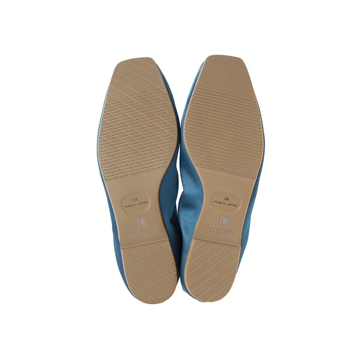 Giselle -Waterproof satin Teal green ウォータープルーフサテン ティールグリーン kurun クルン kuruntokyo 入学式 卒業式 クルントウキョウ 疲れない 痛くない madeinjapan 日本製 本革 バレエシューズ フラットシューズ  パンプス kurunTOKYO mdmバレエシューズwaterproof レインシューズ 小さいサイズ 大きいサイズ 26cm 21.5cm 26cm 25.5cm 25cm 22cm