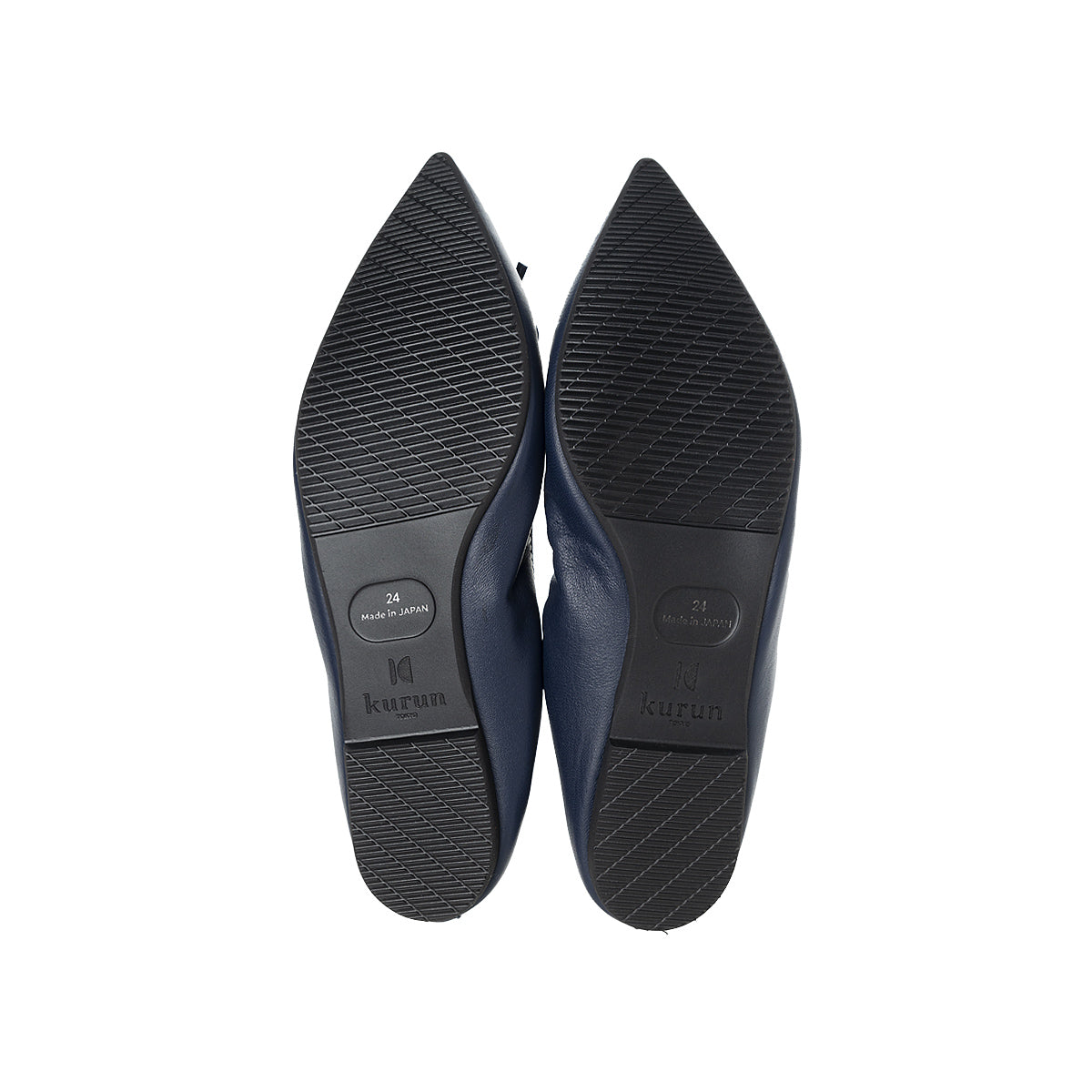 Mathilde -Waterproof smooth navy ウォータープルーフスムース ネイビー kurun クルン kuruntokyo 入学式 卒業式 クルントウキョウ 疲れない 痛くない madeinjapan 日本製 本革 バレエシューズ フラットシューズ パンプス kurunTOKYO mdmバレエシューズwaterproof レインシューズ 小さいサイズ 大きいサイズ 26cm 21.5cm 26cm 25.5cm 25cm 22cm