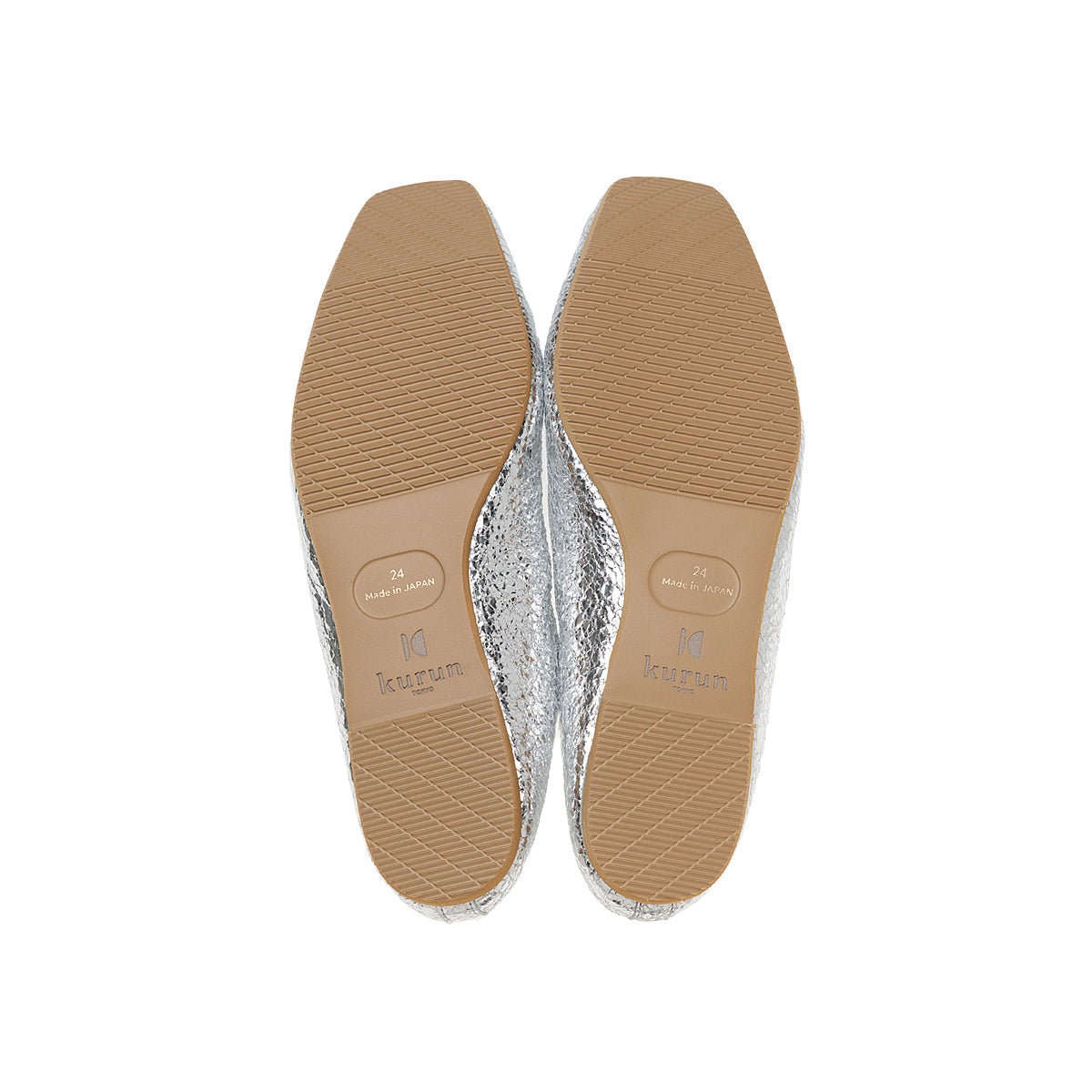 Giselle -Crack mirror Silver クラックミラー シルバー kurun クルン kuruntokyo 入学式 卒業式 クルントウキョウ 疲れない 痛くない madeinjapan 日本製 本革 バレエシューズ フラットシューズ パンプス kurunTOKYO mdmバレエシューズwaterproof レインシューズ 小さいサイズ 大きいサイズ 26cm 21.5cm 26cm 25.5cm 25cm 22cm
