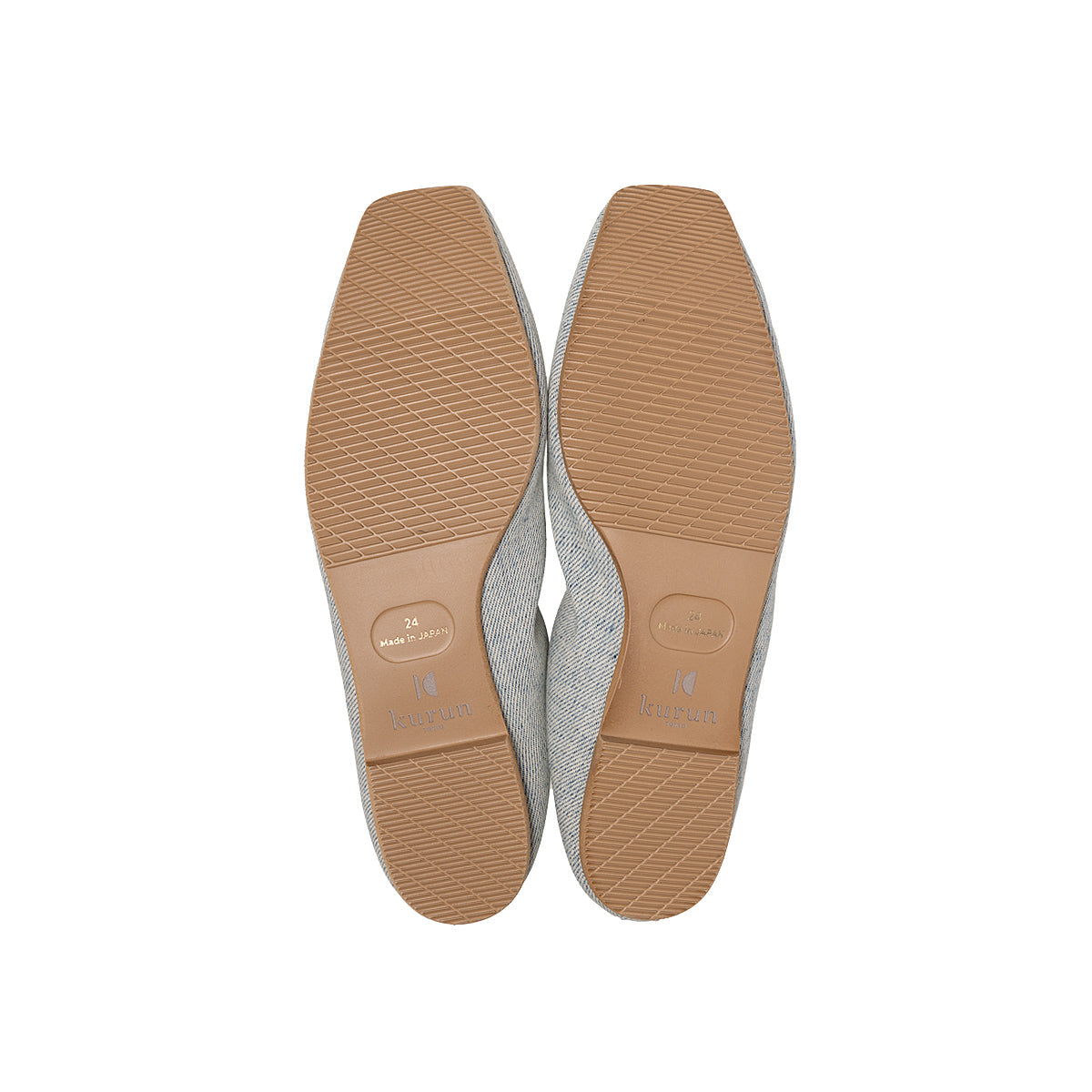 Giselle -Waterproof Denim Stonewhite ウォータープルーフデニム ストーンホワイト kurun クルン kuruntokyo 入学式 卒業式 クルントウキョウ 疲れない 痛くない madeinjapan 日本製 本革 バレエシューズ フラットシューズ  パンプス kurunTOKYO mdmバレエシューズwaterproof レインシューズ 小さいサイズ 大きいサイズ 26cm 21.5cm 26cm 25.5cm 25cm 22cm
