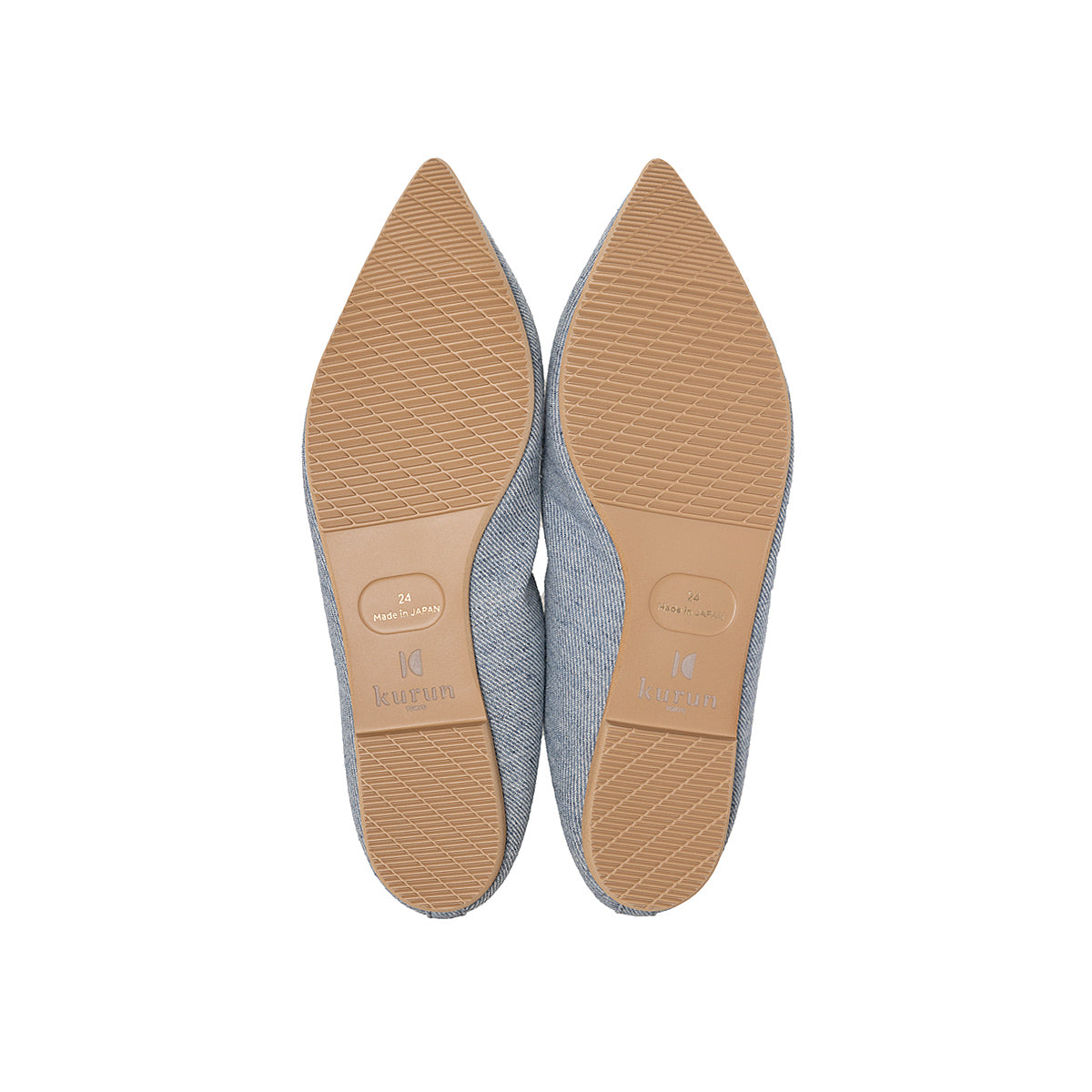 Mathilde -Waterproof Denim Stone gray ウォータープルーフデニム ストーングレー kurun クルン kuruntokyo 入学式 卒業式 クルントウキョウ 疲れない 痛くない madeinjapan 日本製 本革 バレエシューズ フラットシューズ  パンプス kurunTOKYO mdmバレエシューズwaterproof レインシューズ 小さいサイズ 大きいサイズ 26cm 21.5cm 26cm 25.5cm 25cm 22cm