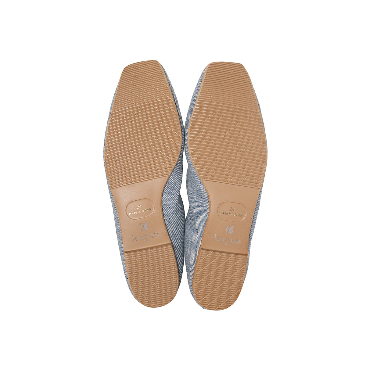 Giselle -Waterproof Denim Stonegray ウォータープルーフデニム ストーングレー kurun クルン kuruntokyo 入学式 卒業式 クルントウキョウ 疲れない 痛くない madeinjapan 日本製 本革 バレエシューズ フラットシューズ  パンプス kurunTOKYO mdmバレエシューズwaterproof レインシューズ 小さいサイズ 大きいサイズ 26cm 21.5cm 26cm 25.5cm 25cm 22cm